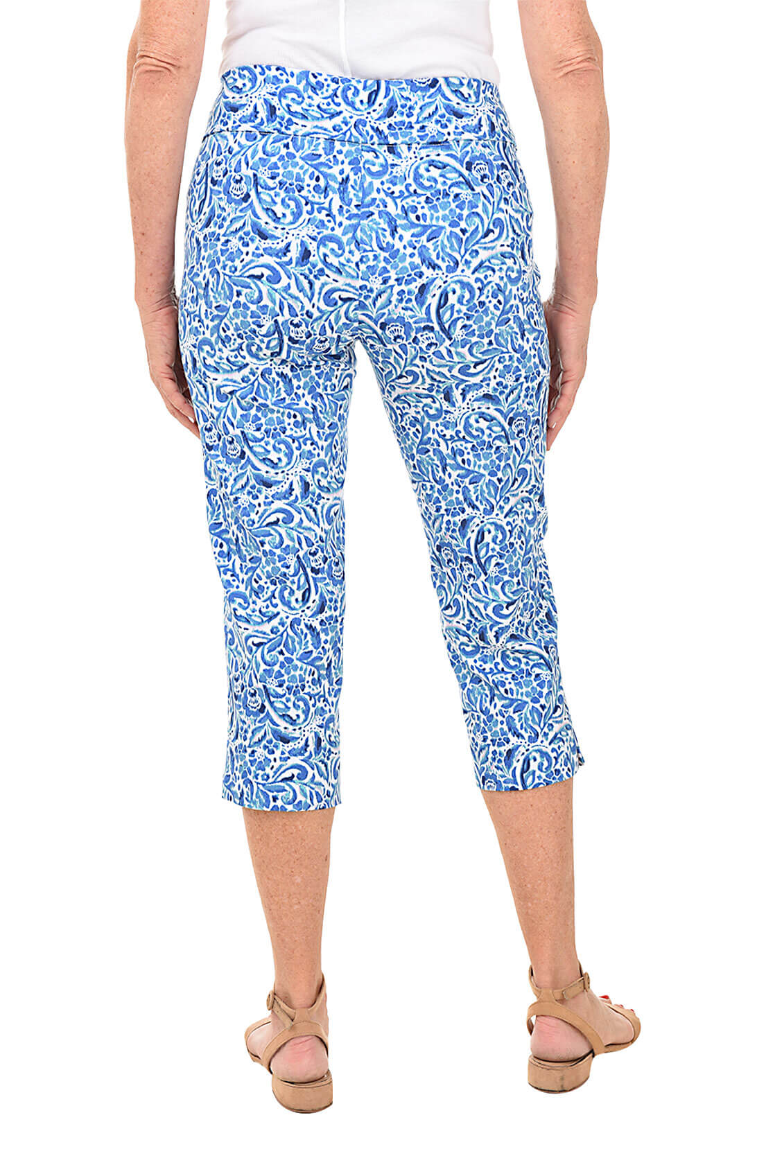 Floral Print High Waisted Yoga Pants for Women - Stretchy Pull On Lounge Pants, Comfortable Workout & Casual Wear for Yoga, Running, Travel & Home