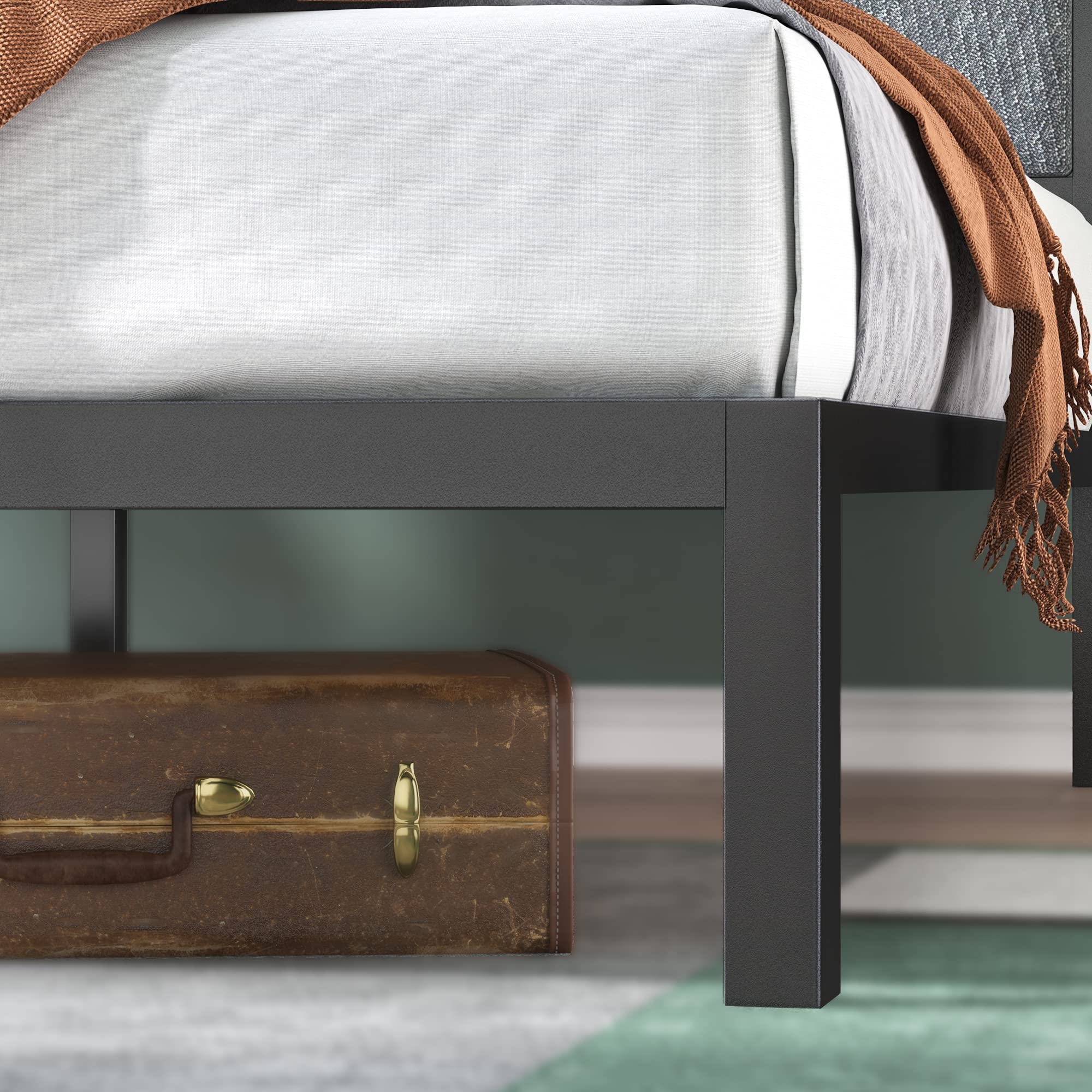 ZINUS Korey Full Metal Bed Frame with Headboard - Easy Assembly for Bedroom