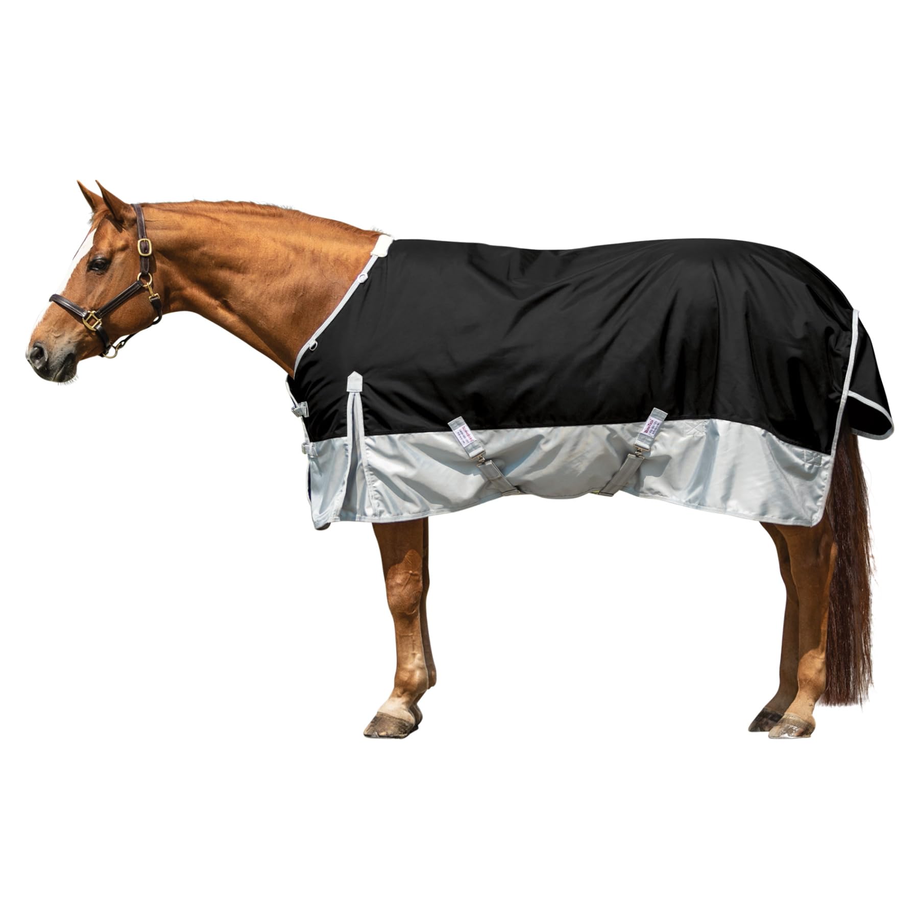 Viking Horse Turnout Sheet – Open Front with 2 Buckle Closures | Waterproof, Windproof & Breathable Winter Horse Blanket with Criss-Cross Surcingle | Ideal for Pasture, Training & Cold Weather Protection