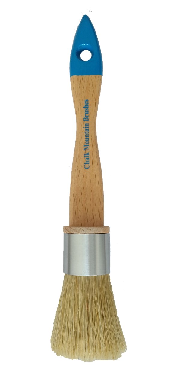 Premium Boar Hair Bristle Brush Kit for Wax & Detailing - 2 Pack | Chalk Mountain Brushes | Durable Varnished Wood Handle | Perfect for Car Detailing, Woodworking & DIY Crafts