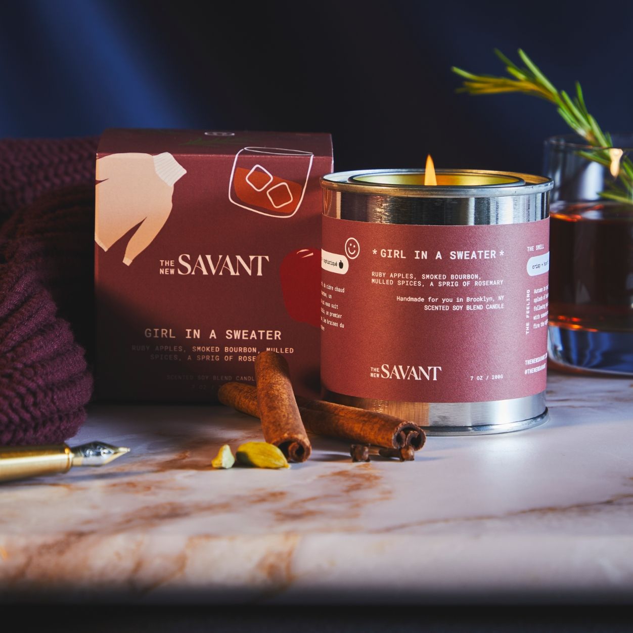 Cozy Girl in a Sweater Scented Candle - Perfect for Home Decor, Gifts & Relaxation - Romantic Ambiance for Bedroom, Living Room or Spa