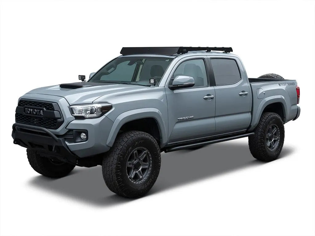 2005-2024 Toyota Tacoma Double Cab Slimsport Roof Rack Kit by Front Runner Outfitters - Heavy Duty Aluminum Cargo Carrier for Camping, Off-Road & Outdoor Adventures