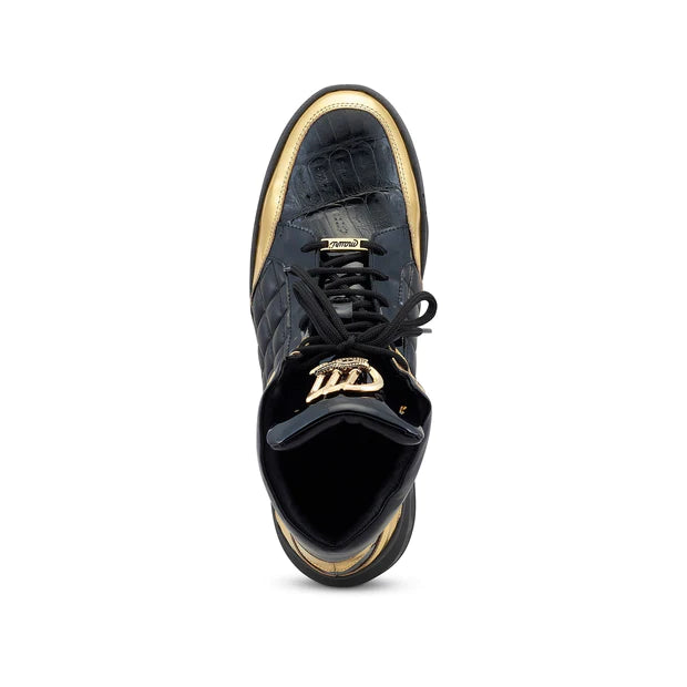 Black & Gold Size 9 Notorious 8499 Sneakers - Stylish Streetwear for Men's Casual & Urban Fashion