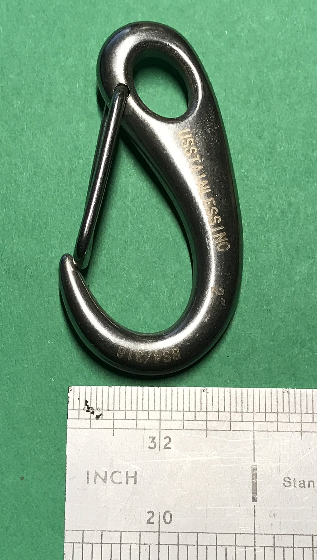 50 Pieces 316 Stainless Steel Spring Gate Snap Hook Clips - 2 Inch Marine Grade Lobster Claw Clasps for Jewelry Making, Keychains, Dog Leashes & Outdoor Gear