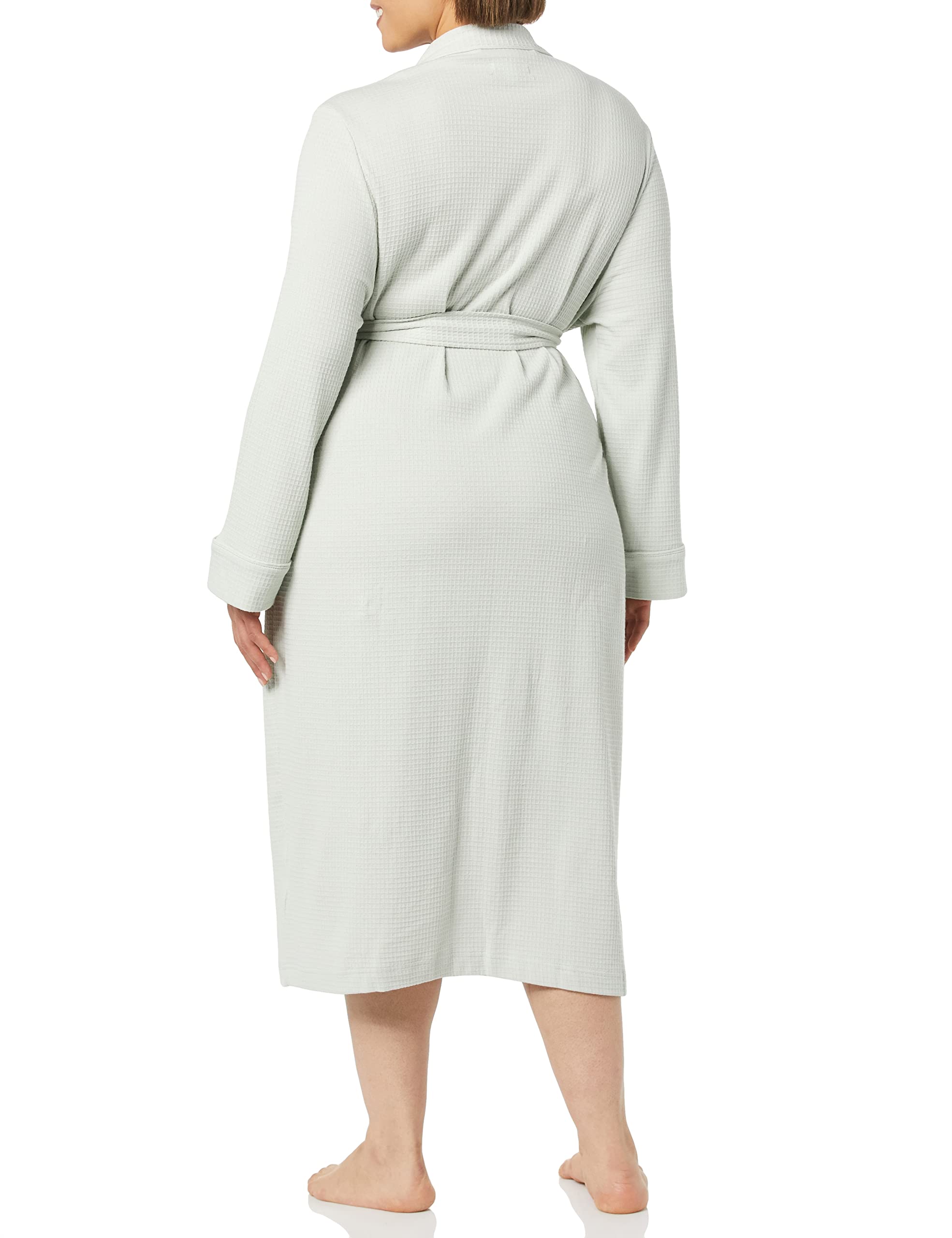 Amazon Essentials Women's Lightweight Waffle Full-Length Robe - Plus Size Options - Soft & Comfortable Bathrobe for Relaxation at Home, Spa Days & Lounging