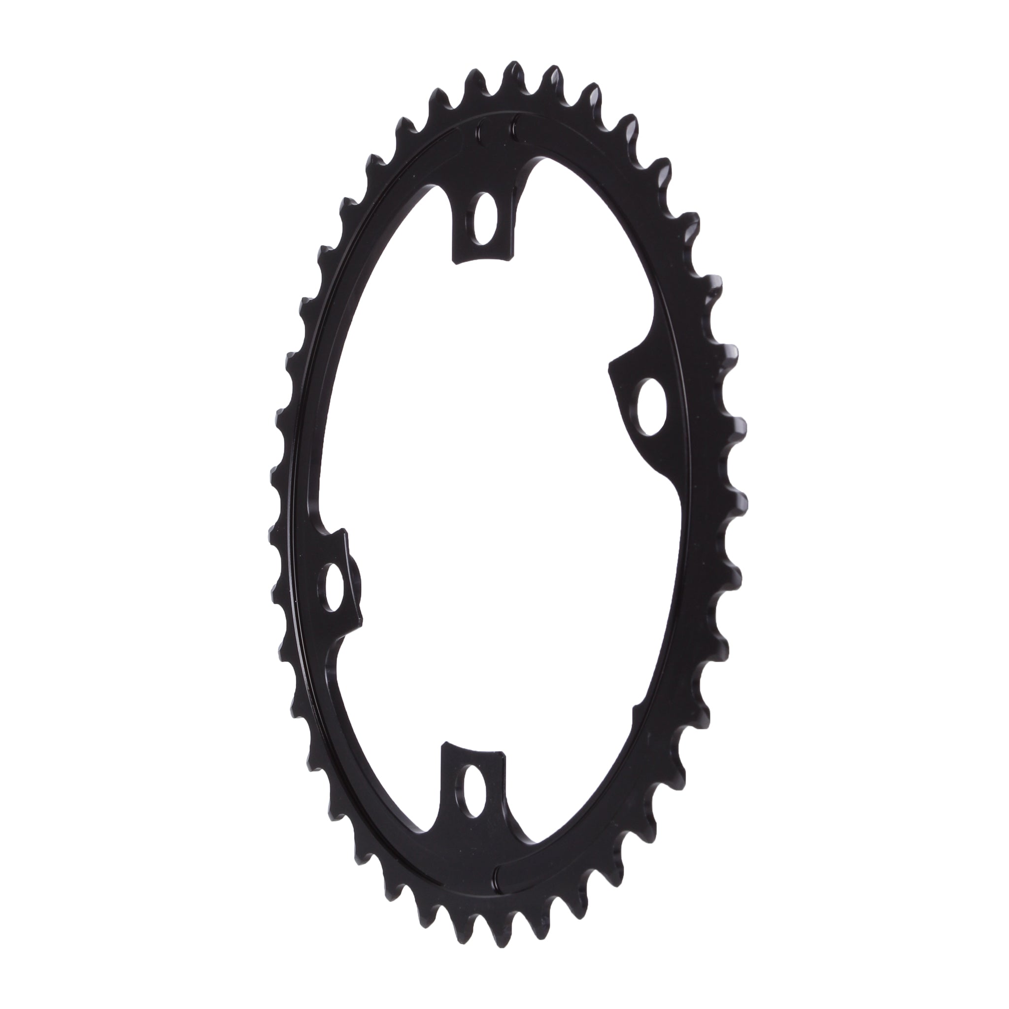 Absolute Black Premium Oval Road 39T Chainring - Compatible with Shimano 9100/8000 Groupsets - High-Performance Black Bicycle Component for Road Cycling & Endurance Training