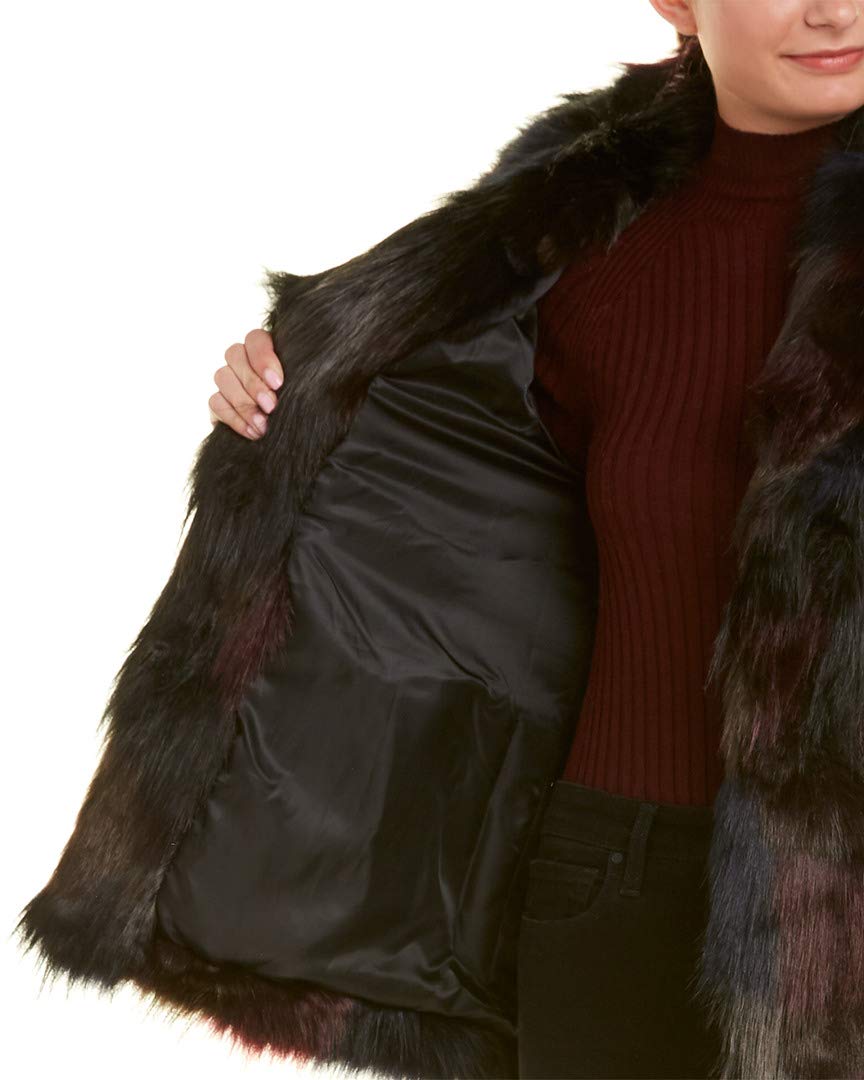Rachel Roy Women's Faux Fur Coat Winter Jacket - Warm Long Plush Coat for Women, Perfect for Cold Weather, Parties, and Outdoor Activities