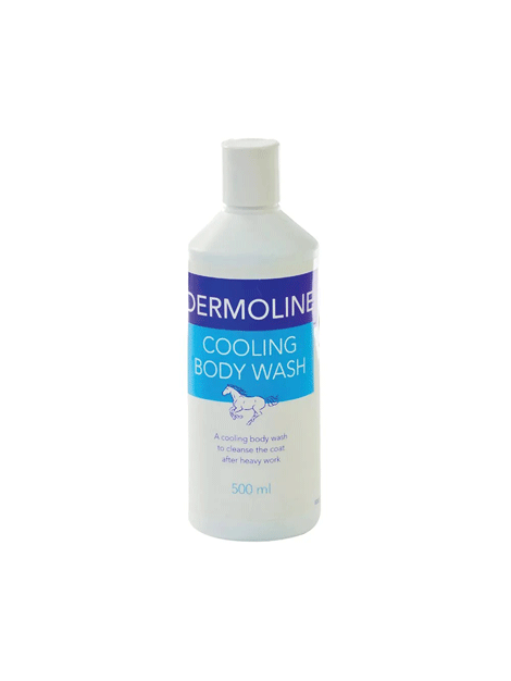 Dermoline Cooling Body Wash for Men & Women - Refreshing & Hydrating Shower Gel for Sensitive Skin - Perfect for Post-Workout, Summer & Dry Skin Care
