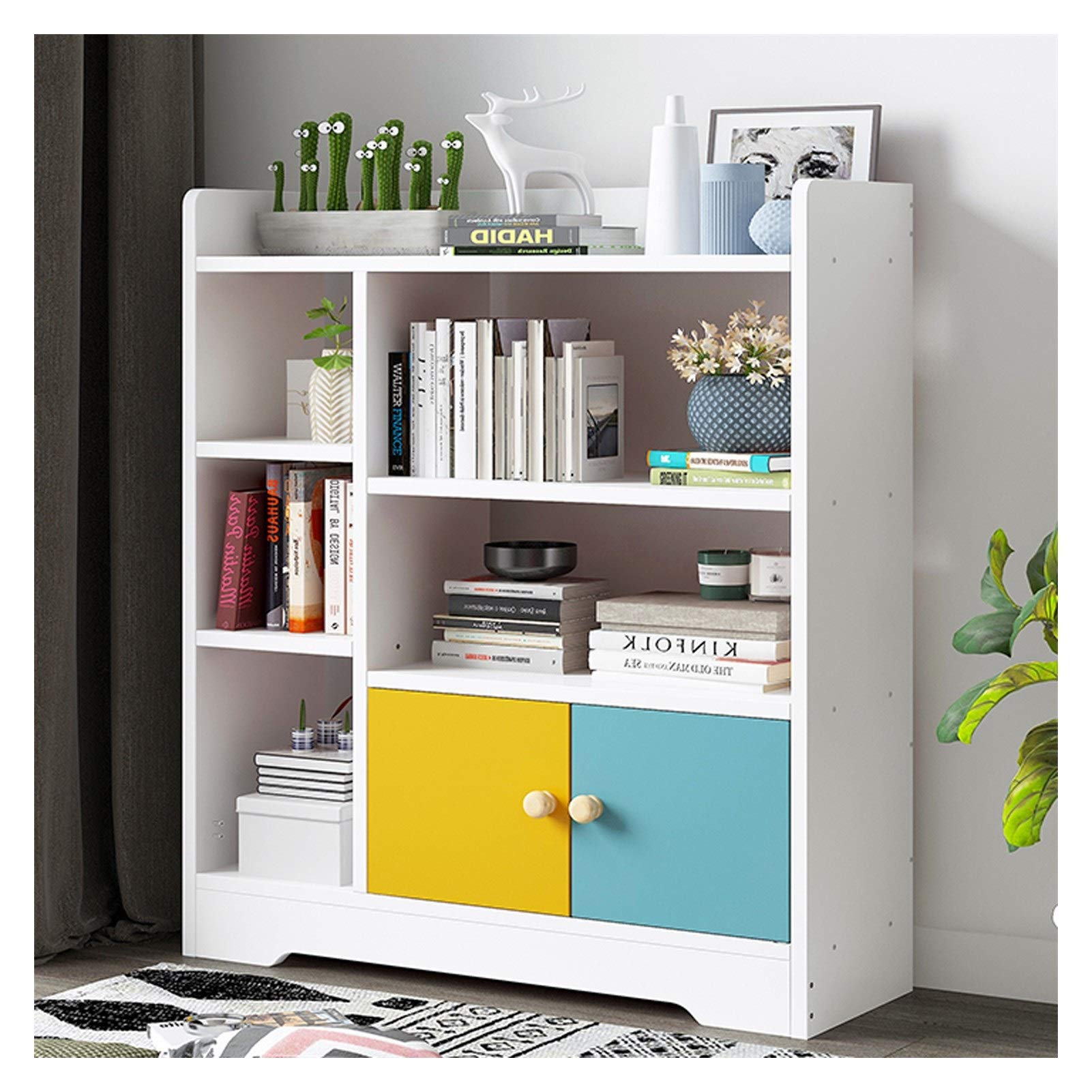 TOMYEUS 3-Tier Open Wood Bookcase - Modern Free Standing Shelf for Books, Magazines, DVDs - Space Saving Storage Unit for Home, Office & Living Room - Perfect for Organizing, Decorating & Small Space Solutions