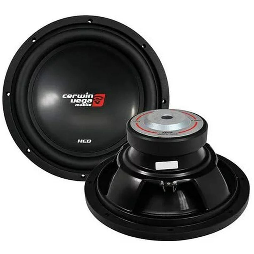 Cerwin Vega XED10V2 10-Inch XED Mobile Series 800W 4 Ohm SVC Car Subwoofer - Open Box - Perfect for Car Audio & Bass Upgrade in Trucks, SUVs & Vehicles