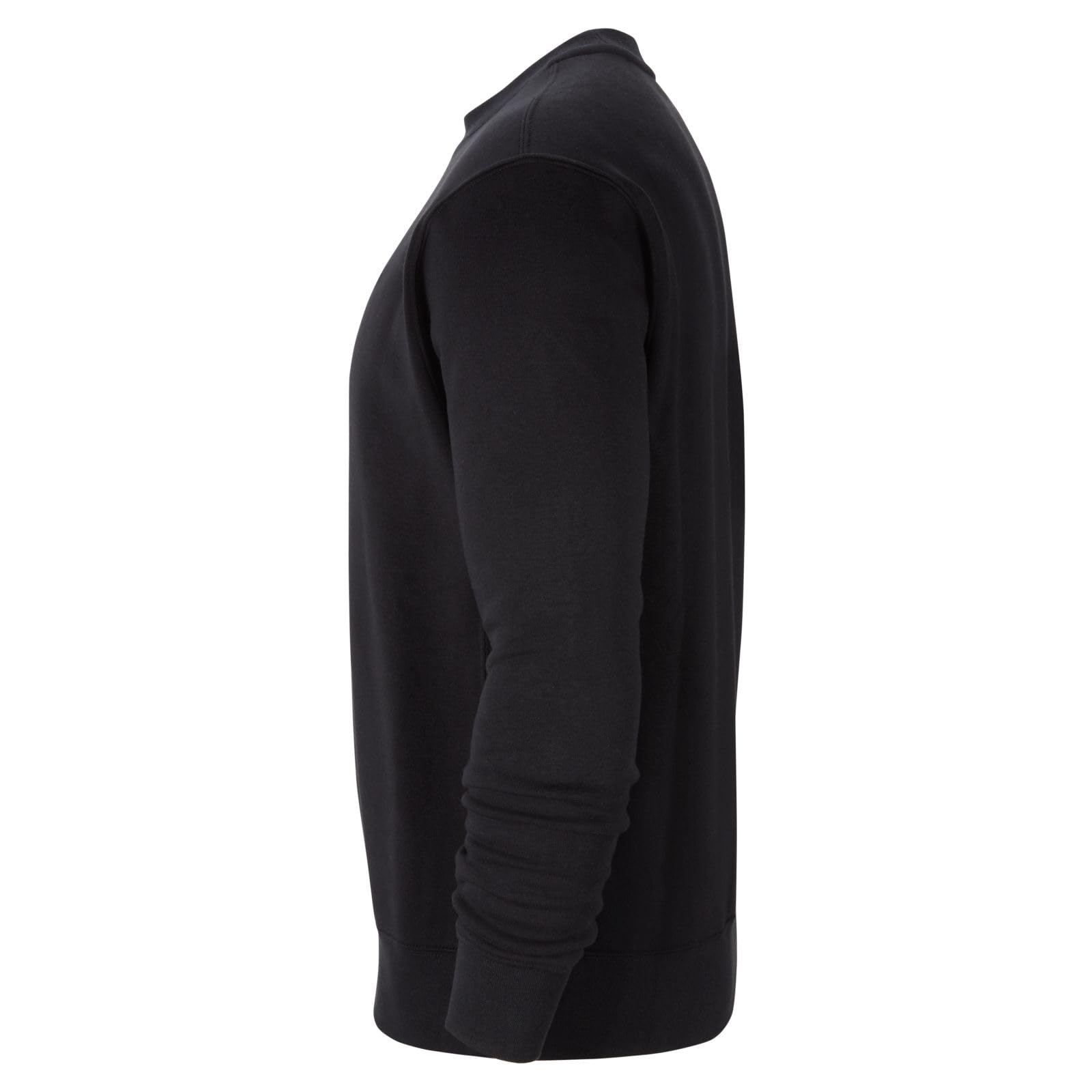 Nike Men's Black and White Sweatshirt - Comfortable Cotton Pullover for Casual Wear, Gym, and Outdoor Activities
