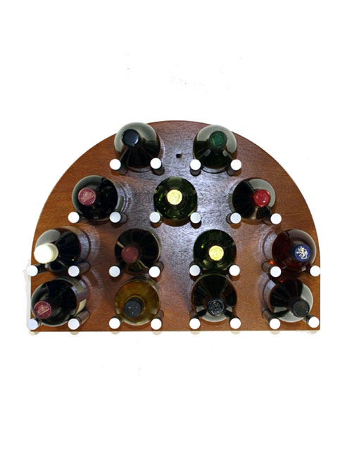 13 Bottle Wine Pins Arch Panel - Premium Wine Rack for Kitchen, Bar, or Dining Room Storage - Perfect for Home, Restaurant, and Wine Cellar Organization