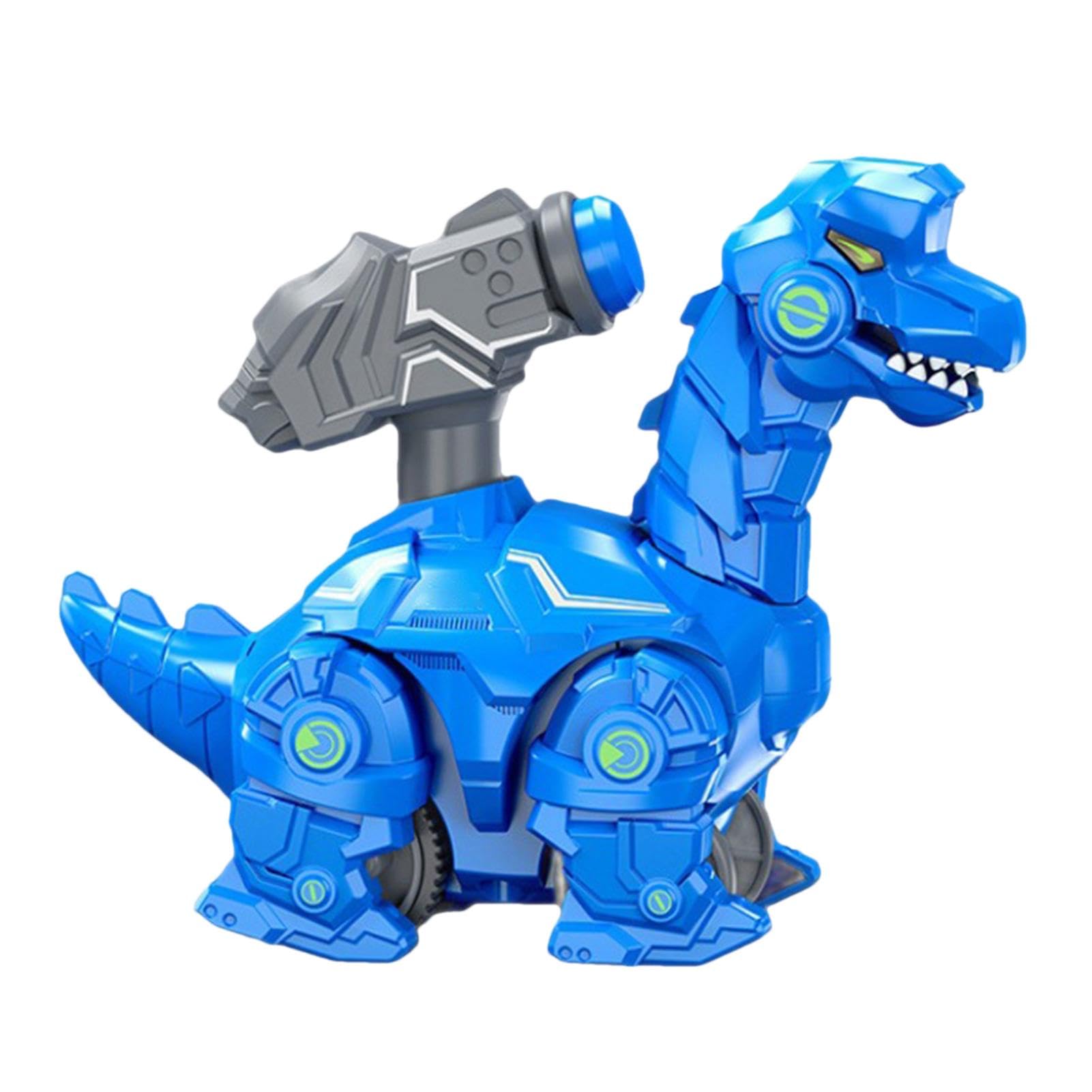 Sirseon Press and Go Dinosaur Toy - Animated Cartoon Vehicle, Cute & Portable Fine Motor Skills Educational Toy for Kids - Perfect for Playtime, Travel & Learning Activities