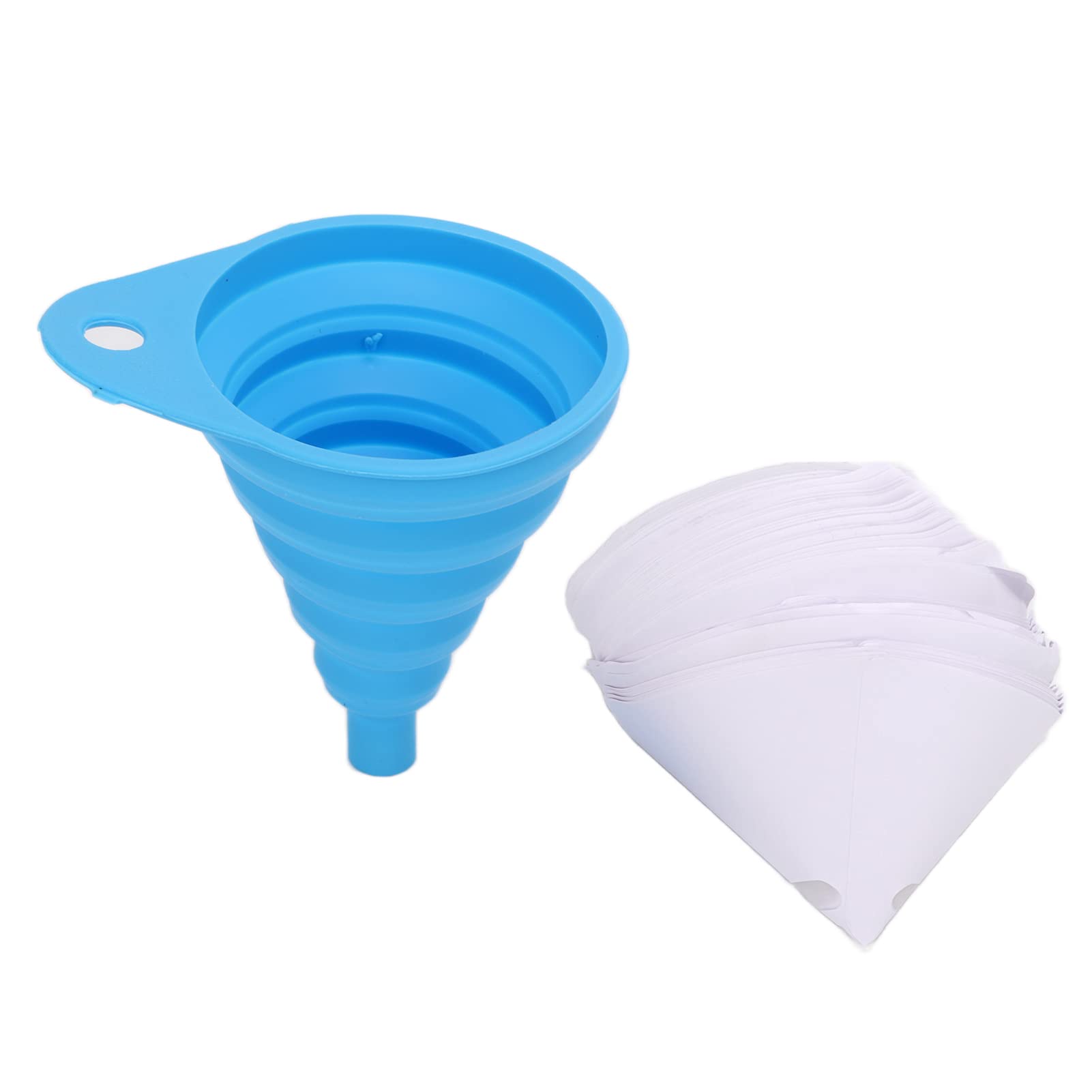 101PCS Nylon Mesh Paint Strainers - 150um Fine Filter, Foldable Silicone Funnel for Painting, Non-Toxic & Reusable - Perfect for DIY Projects, Home Renovation, and Professional Painting Work