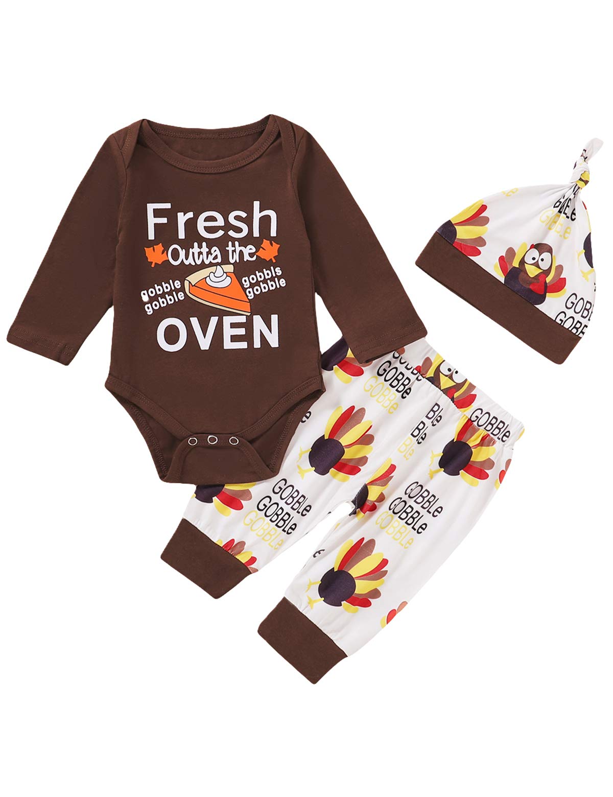 Adorable Newborn Boy Thanksgiving Outfit - Cute Turkey Day Baby Overalls Set for Holiday Photos & Family Gatherings