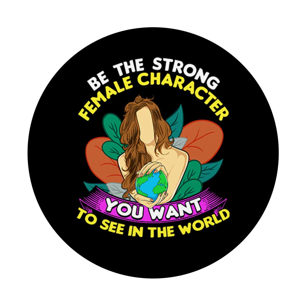 Feminist Shirt for Women - Strong Female Empowerment Tee with Inspirational Design | PopSockets Phone Grip & Stand for iPhone, Samsung & Tablets | Perfect for Protests, Work & Everyday Wear