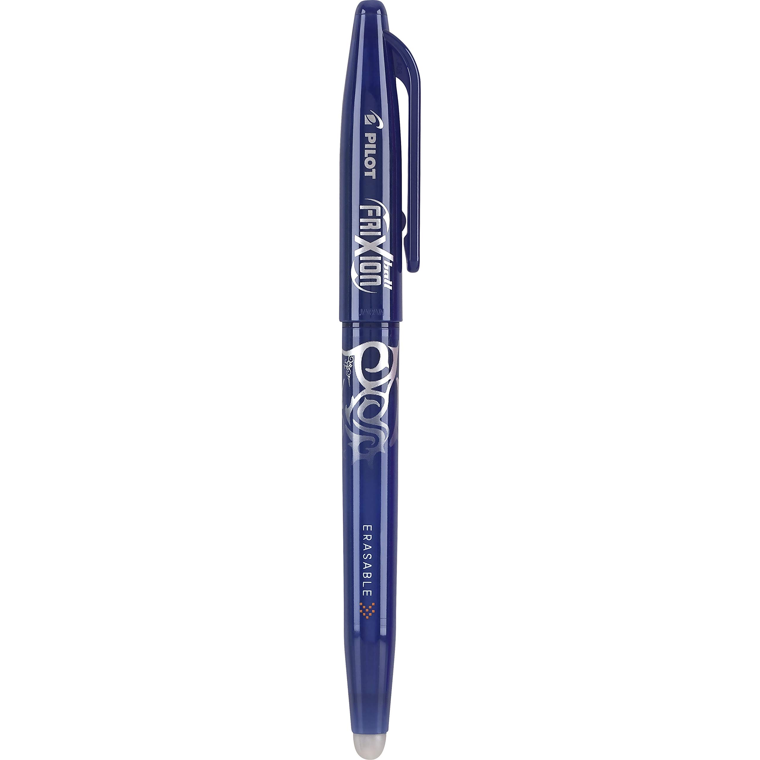 Pilot FriXion Ball Erasable & Refillable Gel Pens 0.7mm Fine Point - 6 Pack Blue Ink Pens for School, Office, Note Taking & Planning - Smooth Writing & Erasable Gel Pen Set