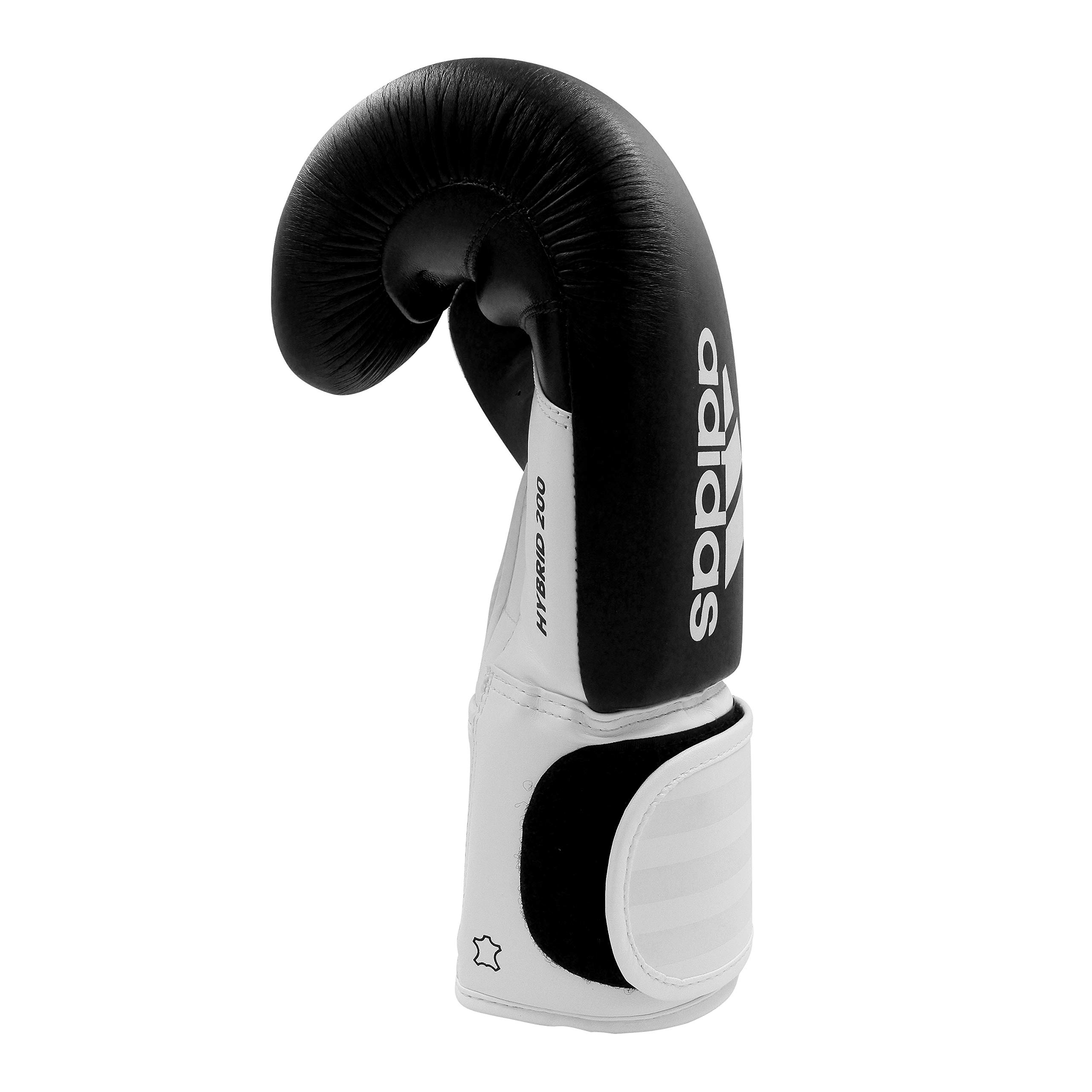 Adidas Hybrid 200 Leather Boxing & Kickboxing Gloves for Men & Women - Premium Training Gloves for MMA, Sparring, Bag Work & Fitness