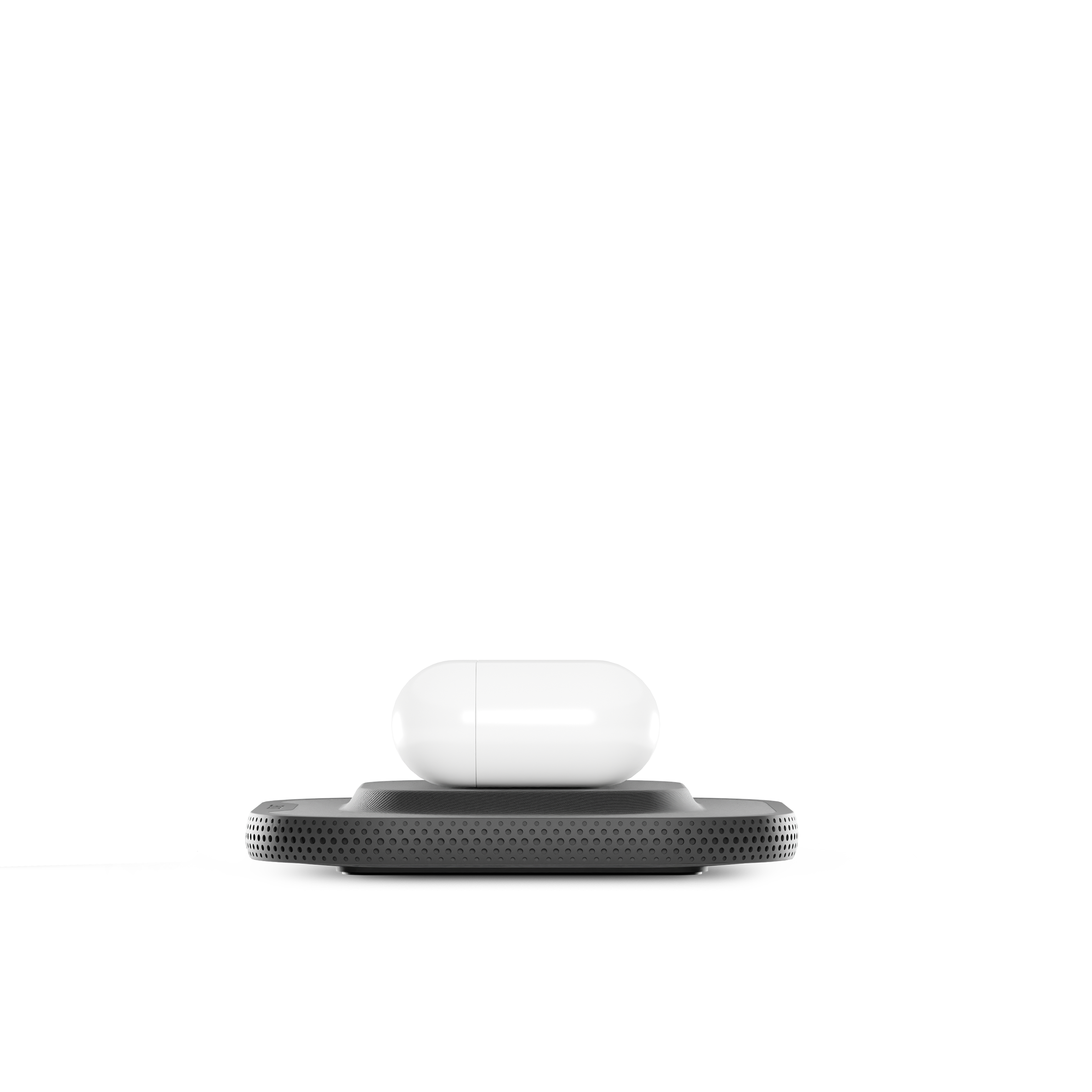 Wireless Desk Charger - Fast Qi Charging Pad for iPhone, Samsung & AirPods - Black | Perfect for Office, Home & Travel Use