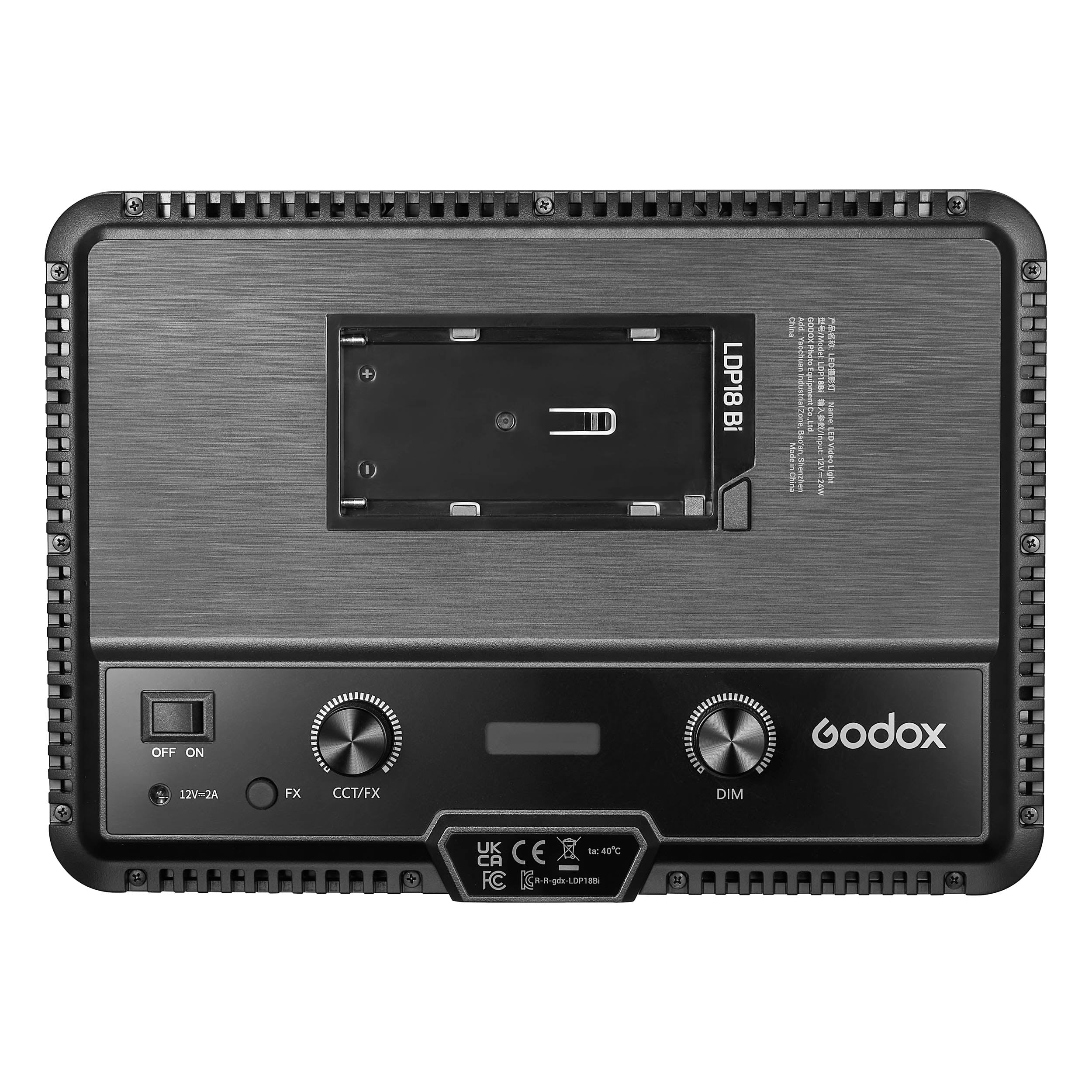 Godox LDP18Bi Bi-Color LED On-Camera Light - 3200K-5600K Adjustable, 18W Power, USB Powered - Perfect for YouTube, Vlogging, Photography & Video Shooting