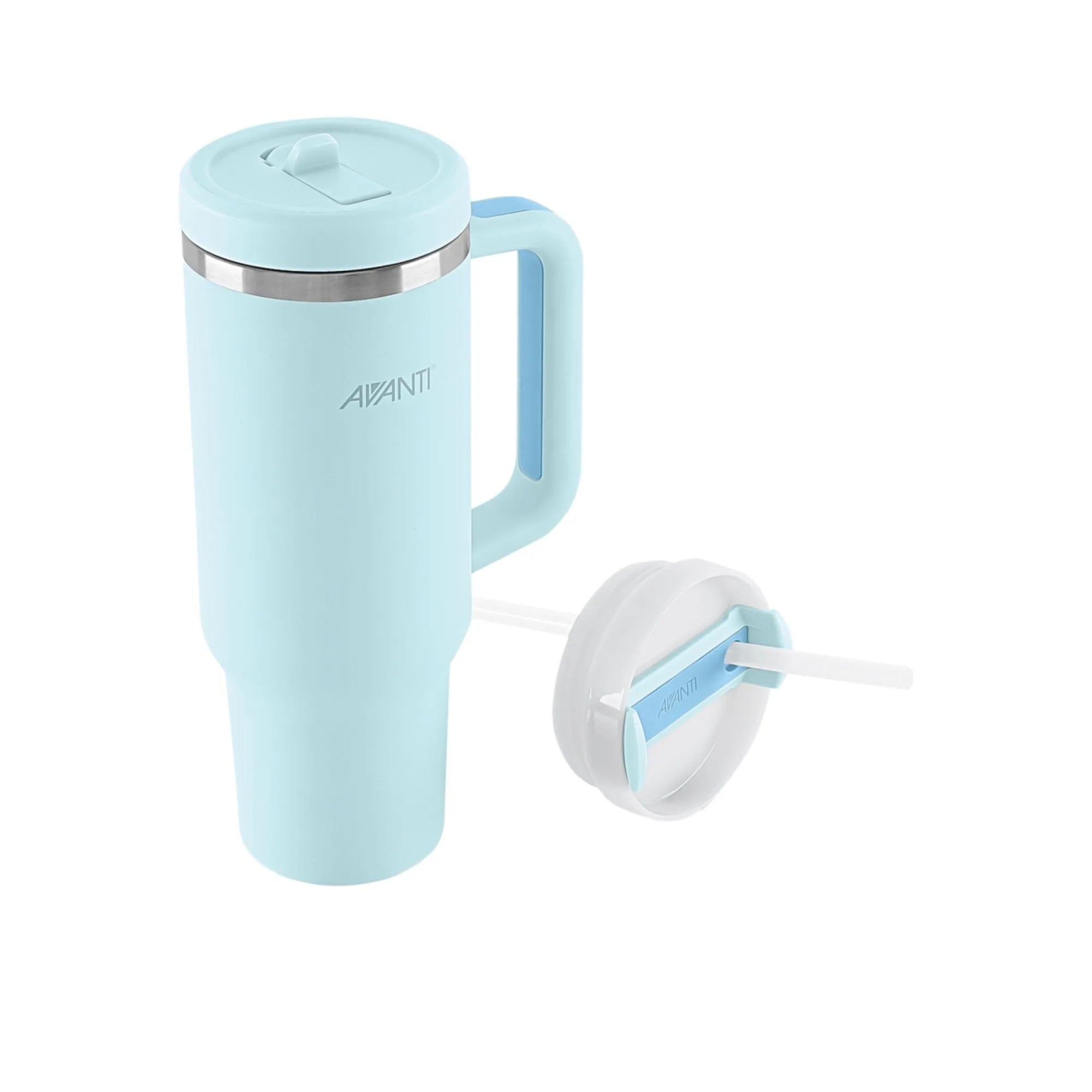 Avanti Hydroquench 1L Water Bottle with 2 Lids - Insulated Stainless Steel Thermos for Hot & Cold Drinks | Perfect for Gym, Hiking, Travel & Office Use