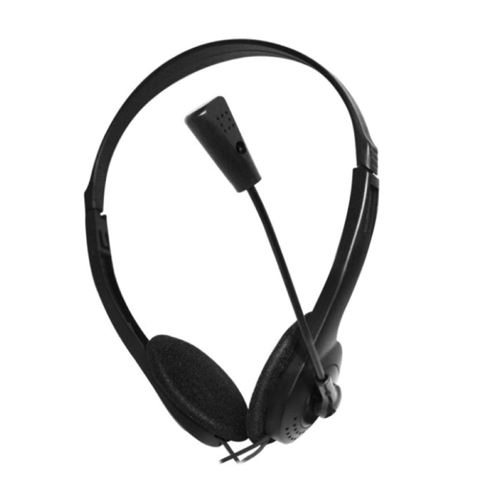 SpirWoRchlan Gaming Headset with Microphone - Over-Ear Stereo Headphones with Noise Cancellation for PC, Xbox, PS4 (Black) - Perfect for Competitive Gaming, Streaming & Online Chat