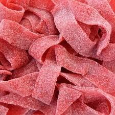 The Nutty Fruit House Sour Belt Gummy Candy - Strawberry Flavor, 1 Pound Bag | Bulk Sour Candy for Parties, Movie Nights & Sweet Treats