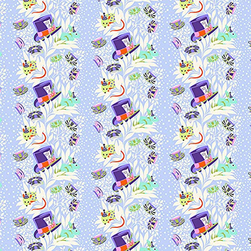 Tula Pink Curiouser and Curiouser Fat Quarter Bundle - 25 Pieces 18x21 Inch (45.72x53.34cm) Premium Quilting Fabric for DIY Projects, Patchwork & Home Decor | Free Spirit Cotton Fabric for Sewing, Crafts & Quilt Making