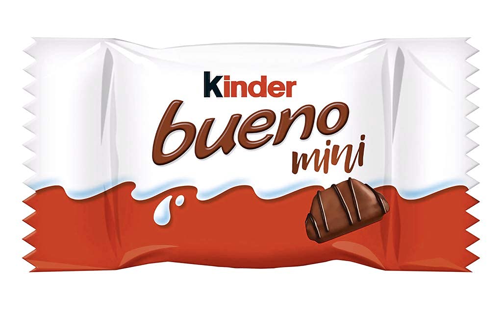 Kinder Bueno Mini Chocolate Bars with Milk Hazelnut Cream - 108g (3.80 oz) Individually Wrapped Snack Pack - Imported from Germany | Perfect for Lunchboxes, Office Snacks & Party Favors