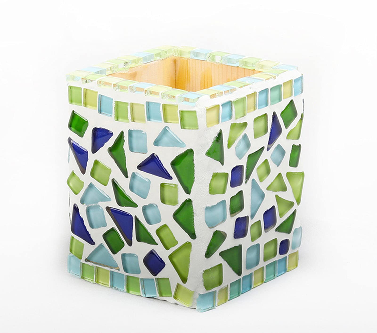 Crystal Glass Mosaic Tiles 200g Pack - Irregular Coffee Mix Tiles for DIY Crafts, Home Decor, Picture Frames, Flower Pots & Tableware | Perfect for Bathroom Backsplash, Kitchen Decor & Art Projects