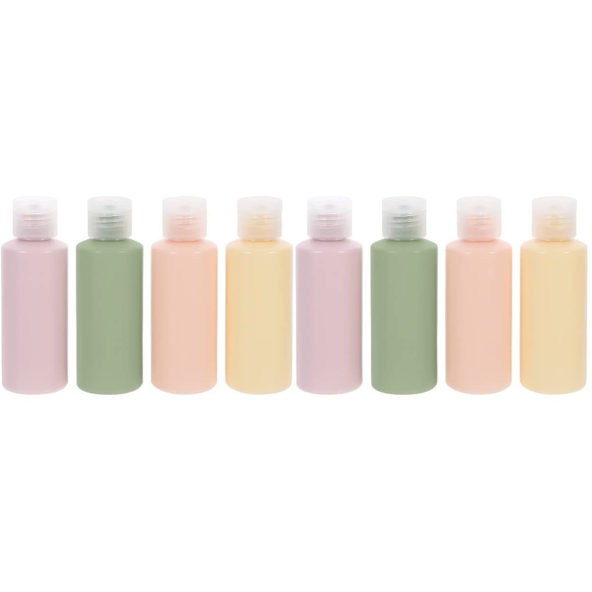 Veemoon 8-Piece Travel Size Refillable Liquid Bottles Set - Leakproof Cosmetic Containers for Toiletries, Shampoo, Lotion & Makeup | Perfect for Air Travel, Gym, Camping & Vacation Essentials