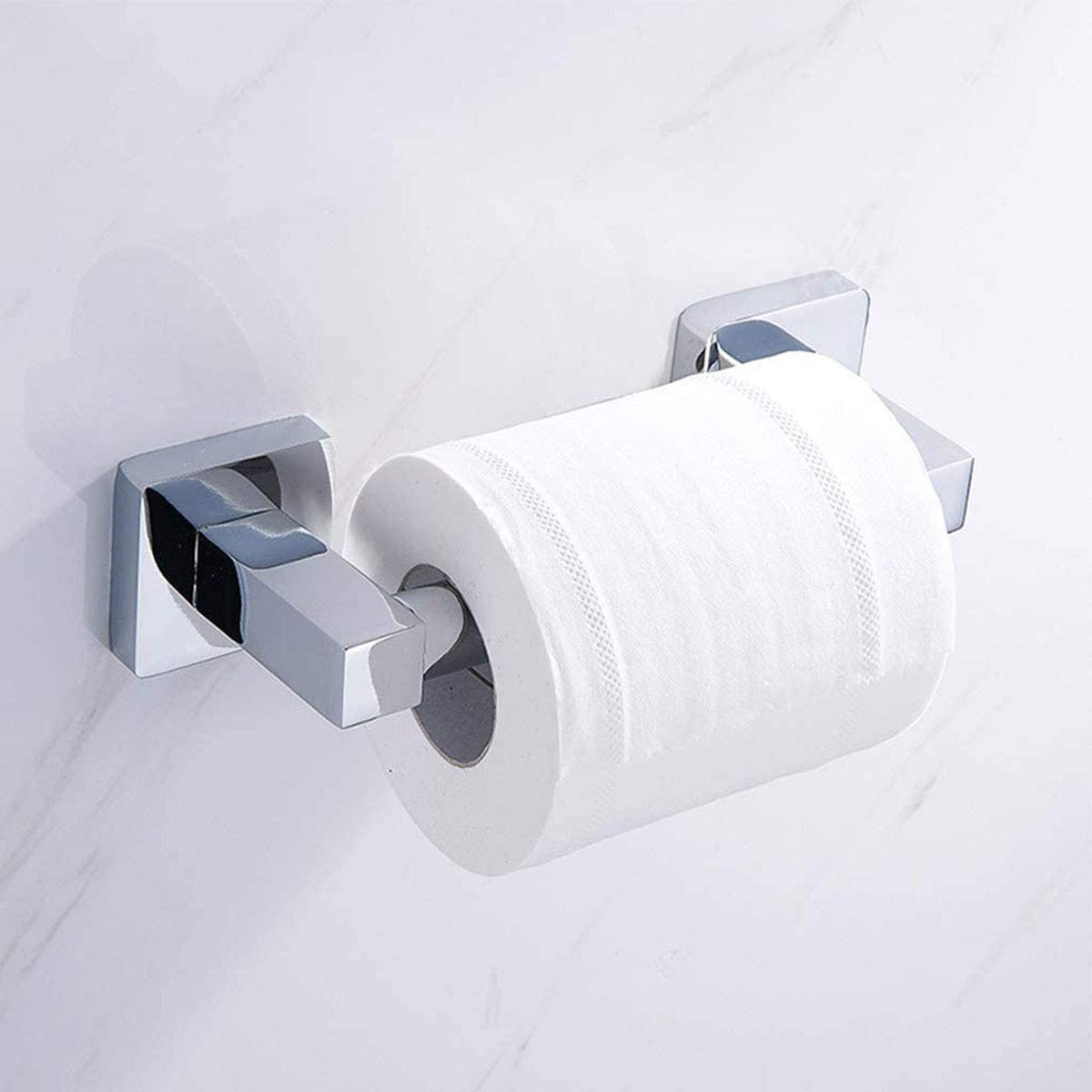 2-Pack Roller Toilet Paper Holder - Wall Mounted Bathroom Tissue Dispenser for Home, Office & RV Use