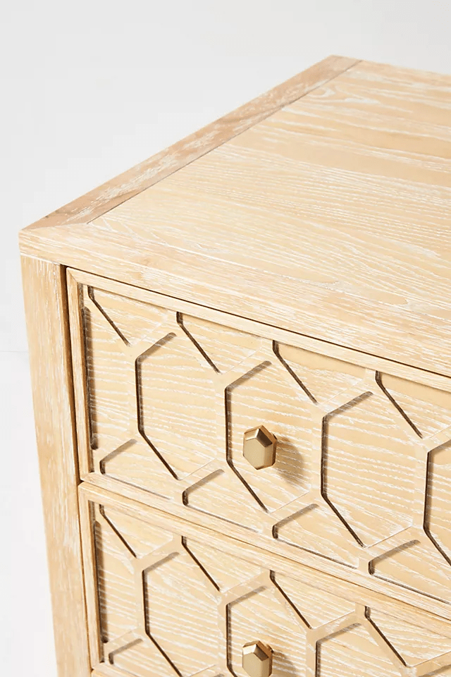 Hand Carved Textured Trellis Work Desk - Solid Wood Laptop Desk for Home Office, Study & Workspace - Ergonomic Computer Writing Table for Remote Work & Online Classes