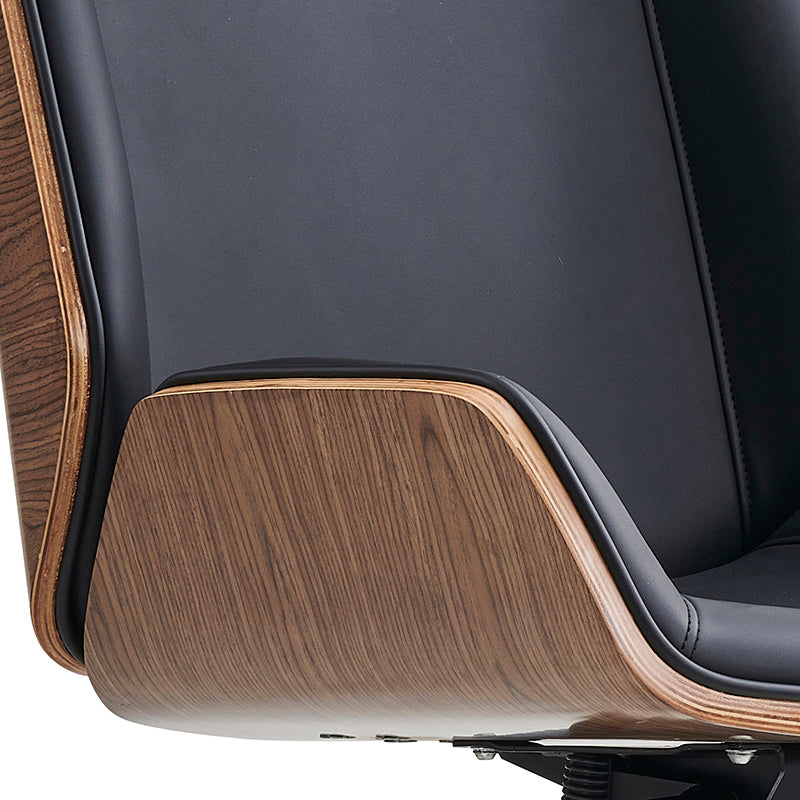 Ergonomic TYLER High Back Office Chair with Walnut & Black Finish - Perfect for Home Office, Gaming, and Workspace Comfort