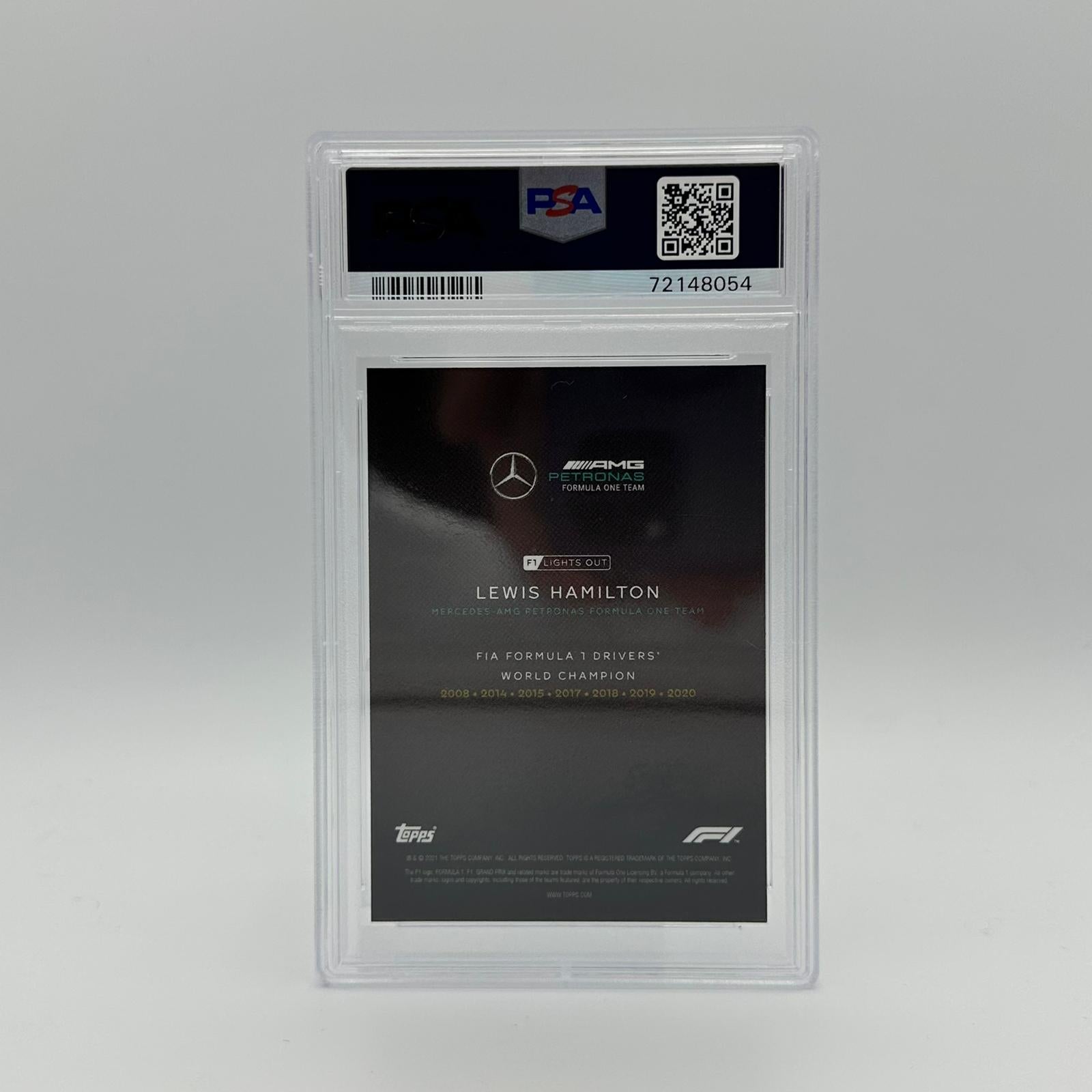 PSA 9 Graded 2006 Lewis Hamilton 50th Anniversary Drivers World Champion Trading Card - Perfect for F1 Collectors, Sports Memorabilia Displays, and Investment Portfolios