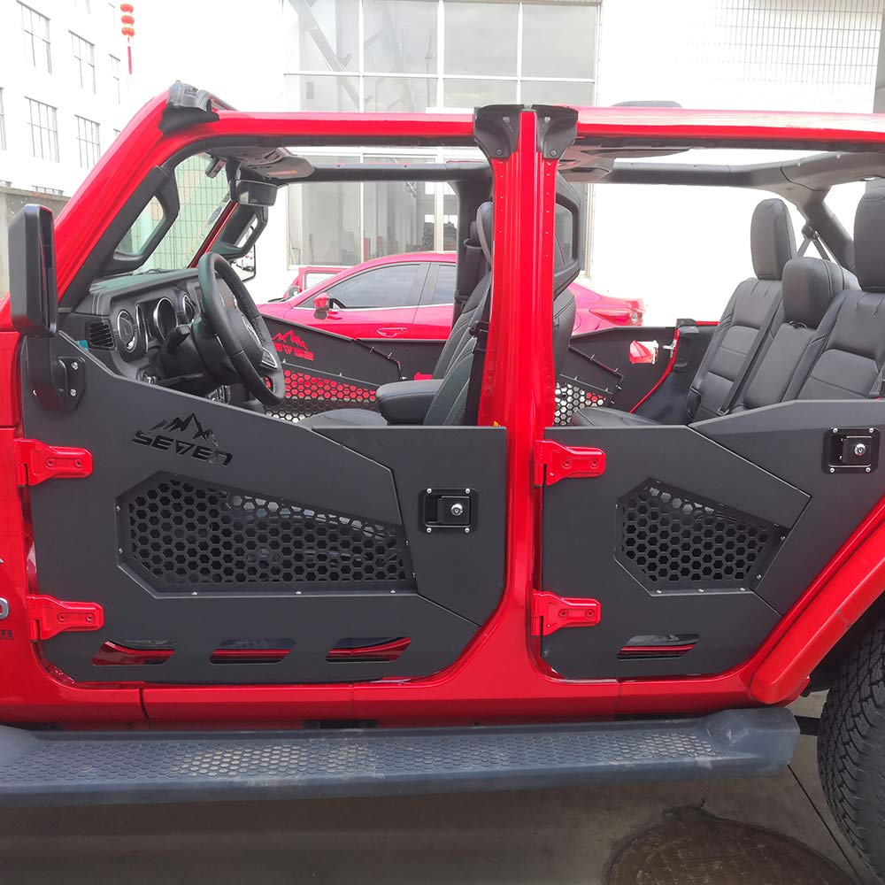 Jeep Wrangler JL 2018 (2-Door) Iron Half Tube Doors with Rear Mirrors - Off-Road Adventure & Trail Riding Accessories