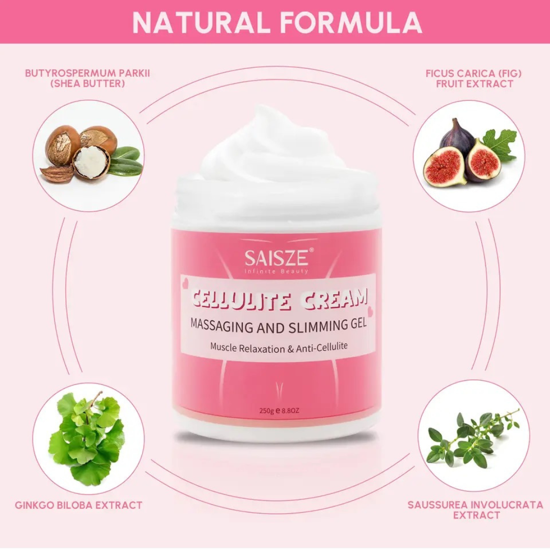 Saize Fat Burning Massage Cream for Weight Loss & Body Slimming - Effective Cellulite Reduction & Skin Tightening | Perfect for Home Spa & Post-Workout Recovery