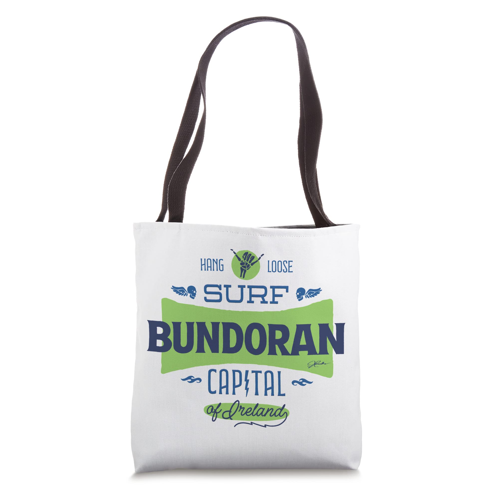 JCombs: Bundoran Surf Capital of Ireland Tote Bag - Durable & Stylish Surfing Beach Bag for Travel, Shopping & Daily Use