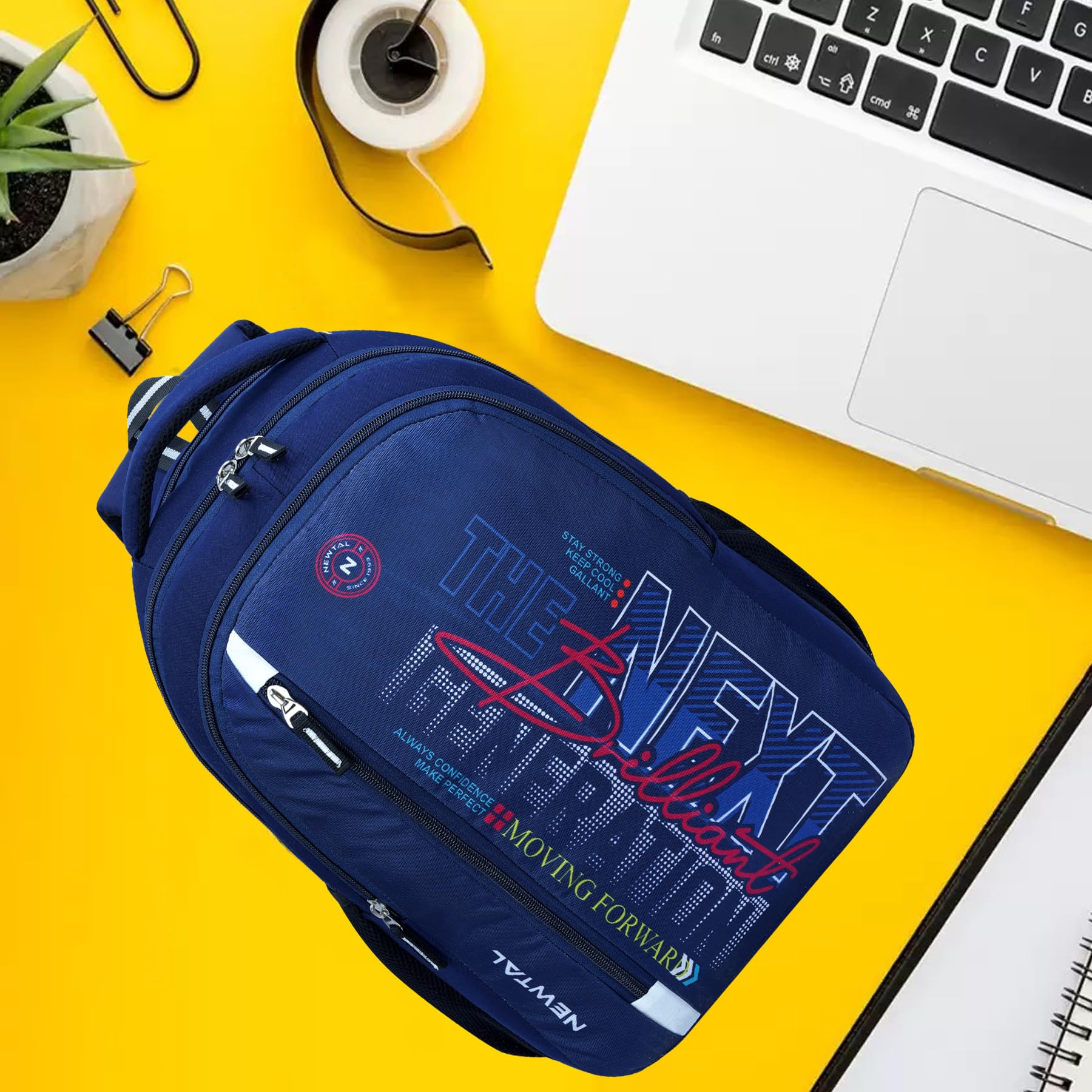 FASTON Waterproof Backpack for School, College, Work & Travel - Lightweight Durable Laptop Bag for Men, Women, Teens & Students (Navy Blue) - Perfect for Daily Commute, Campus Life & Outdoor Adventures