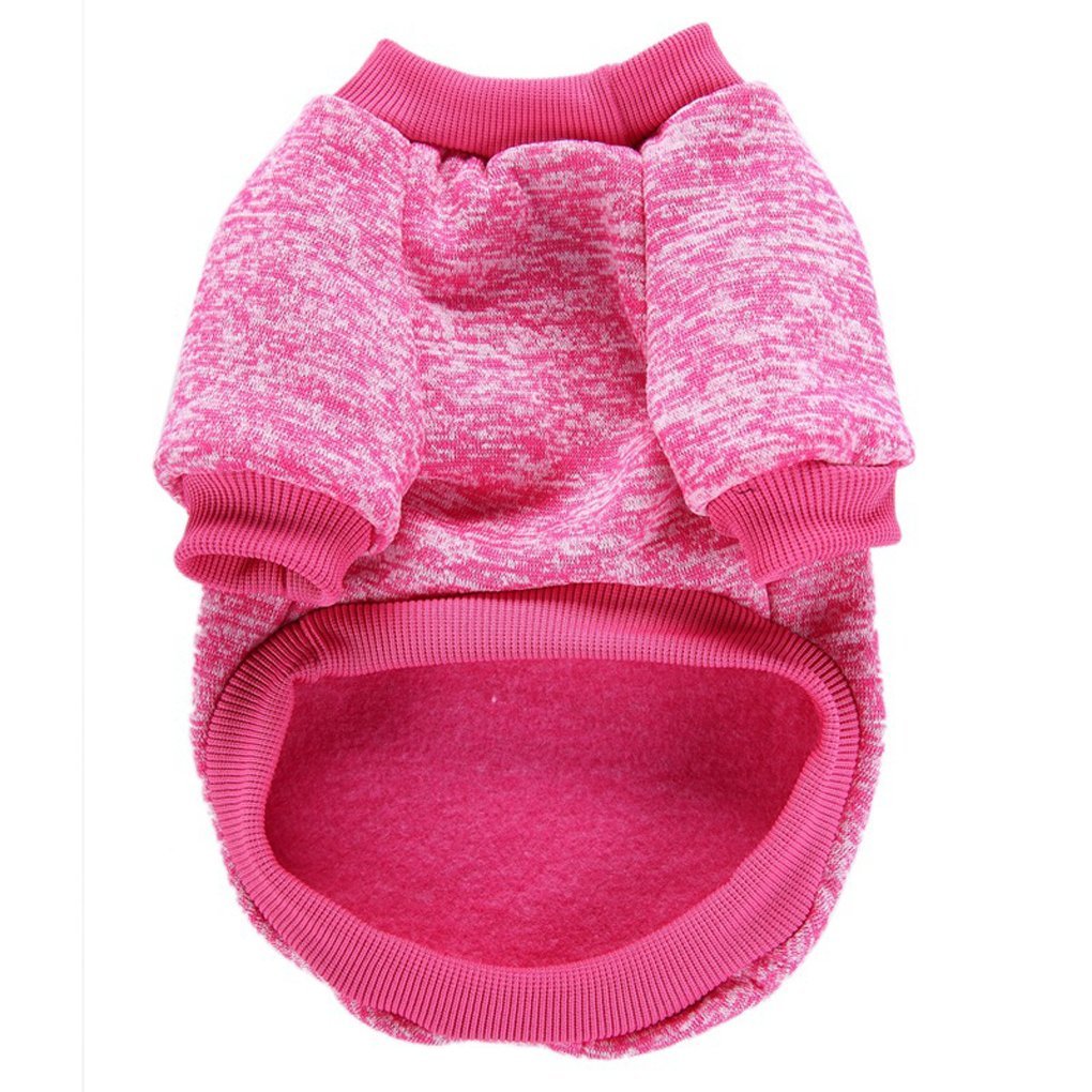 Classic Knit Dog Sweater for Small Dogs - Warm Winter Puppy Coat, Soft & Cozy Pet Clothing (XXS, Rose) - Perfect for Indoor & Outdoor Winter Adventures