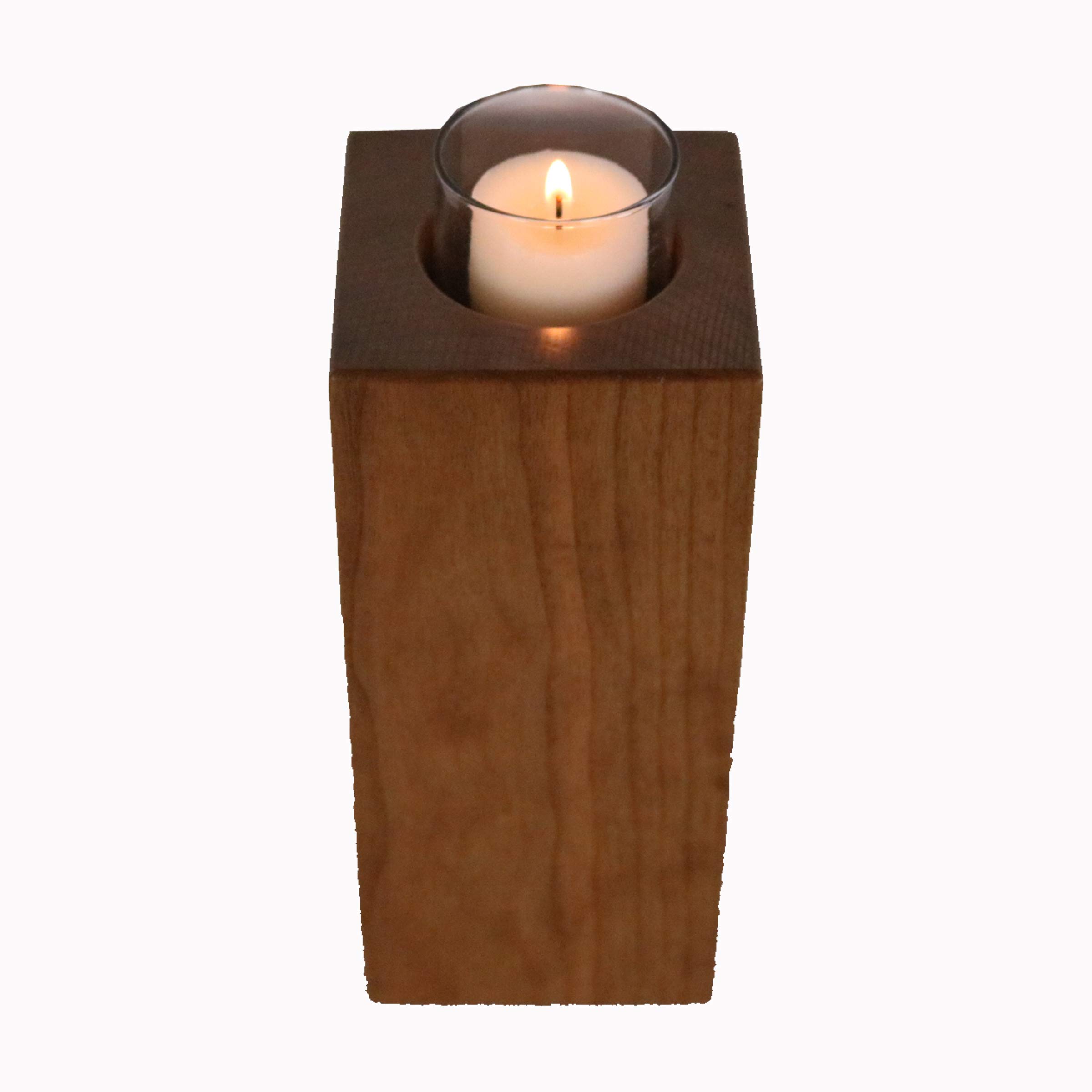 LifeSong Milestones Personalized Memorial Votive Candle Holder - 8 Inch Square Tealight Candle Gift for Loved Ones - Perfect for Remembrance Ceremonies, Memorial Services & Home Memorial Displays