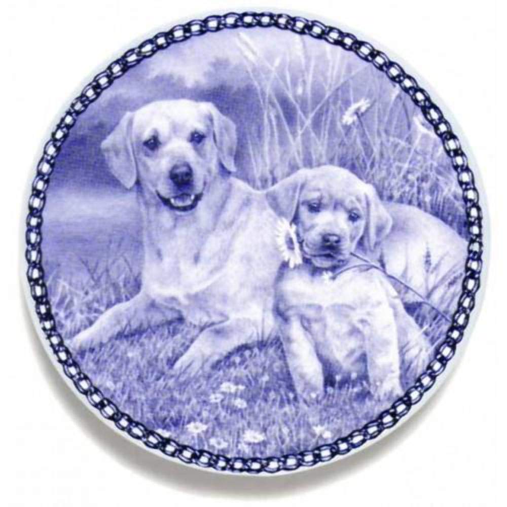 Premium Labrador Retriever Dog Porcelain Plate - 7.61 Inch Ceramic Dish for Dog Lovers - Perfect for Pet Feeding, Home Decor, and Gift Giving
