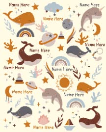 Boho Sea Whale Planet