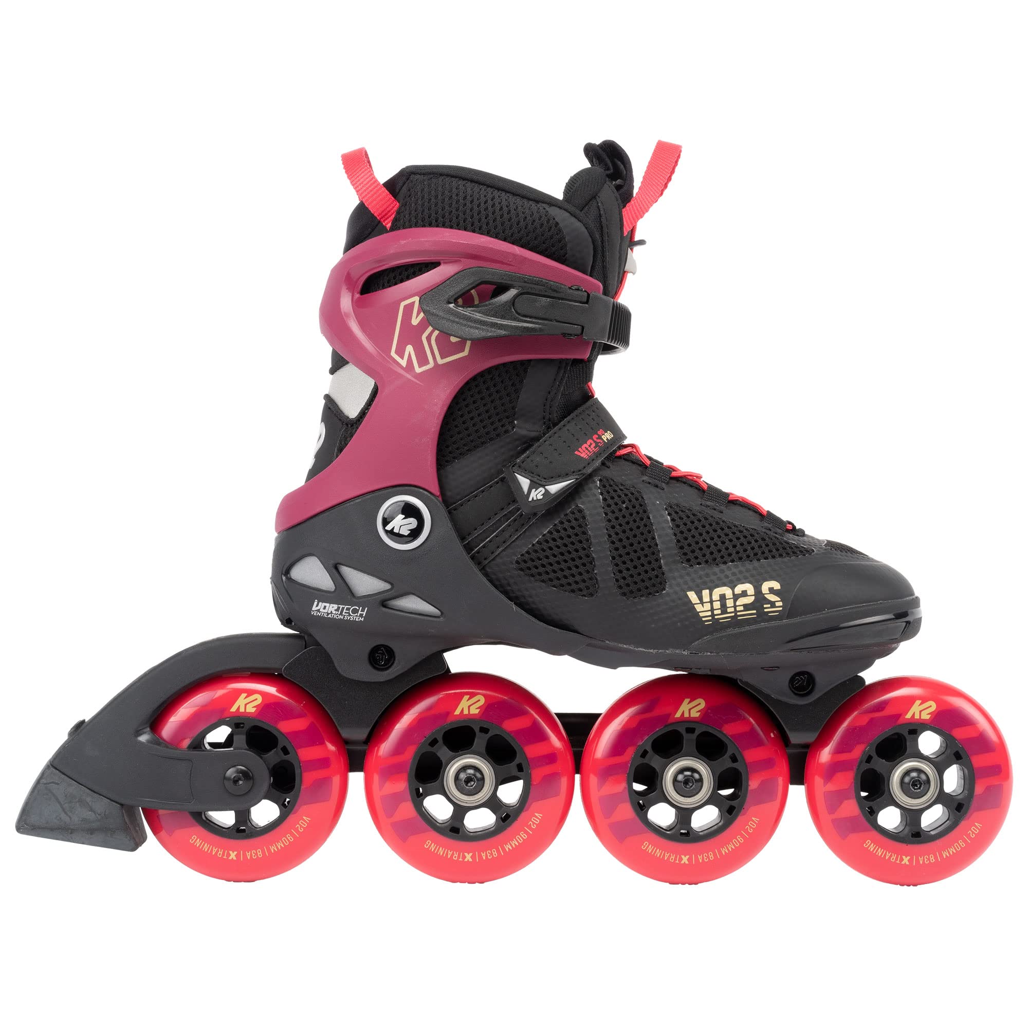 K2 VO2 S 90 Women's Inline Skates - High-Performance Rollerblades for Fitness, Speed & Outdoor Skating - Perfect for Commuting, Exercise & Recreational Use