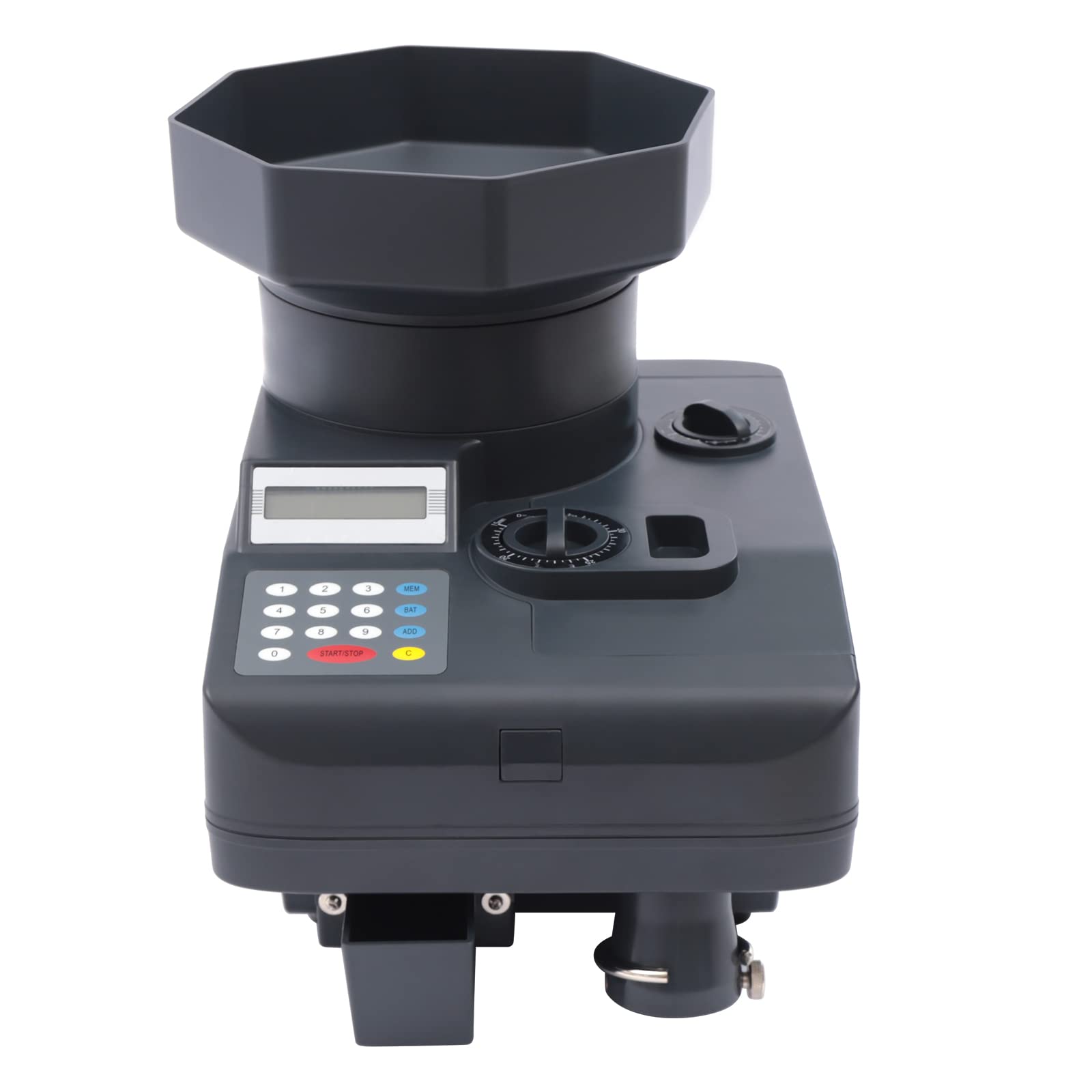 High-Speed Coin Counter and Sorter Machine - 2300 Coins/min, 11000 Capacity, Adjustable for Coin Diameter & Thickness - Perfect for Banks, Retail Stores, and Arcades