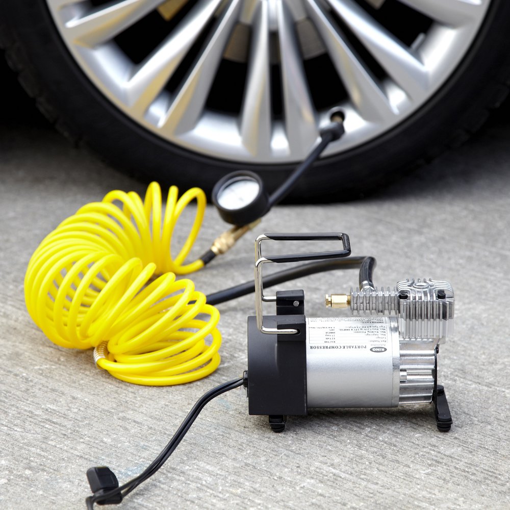 RING RAC900 12V Heavy Duty Air Compressor for Trucks & SUVs - Portable High-Power Tire Inflator for Off-Road, Camping & Emergency Use
