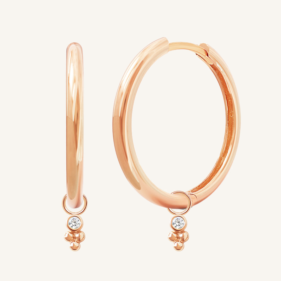 Clarity Plain Hoops - Minimalist Sterling Silver Hoop Earrings for Women, Everyday Wear & Special Occasions