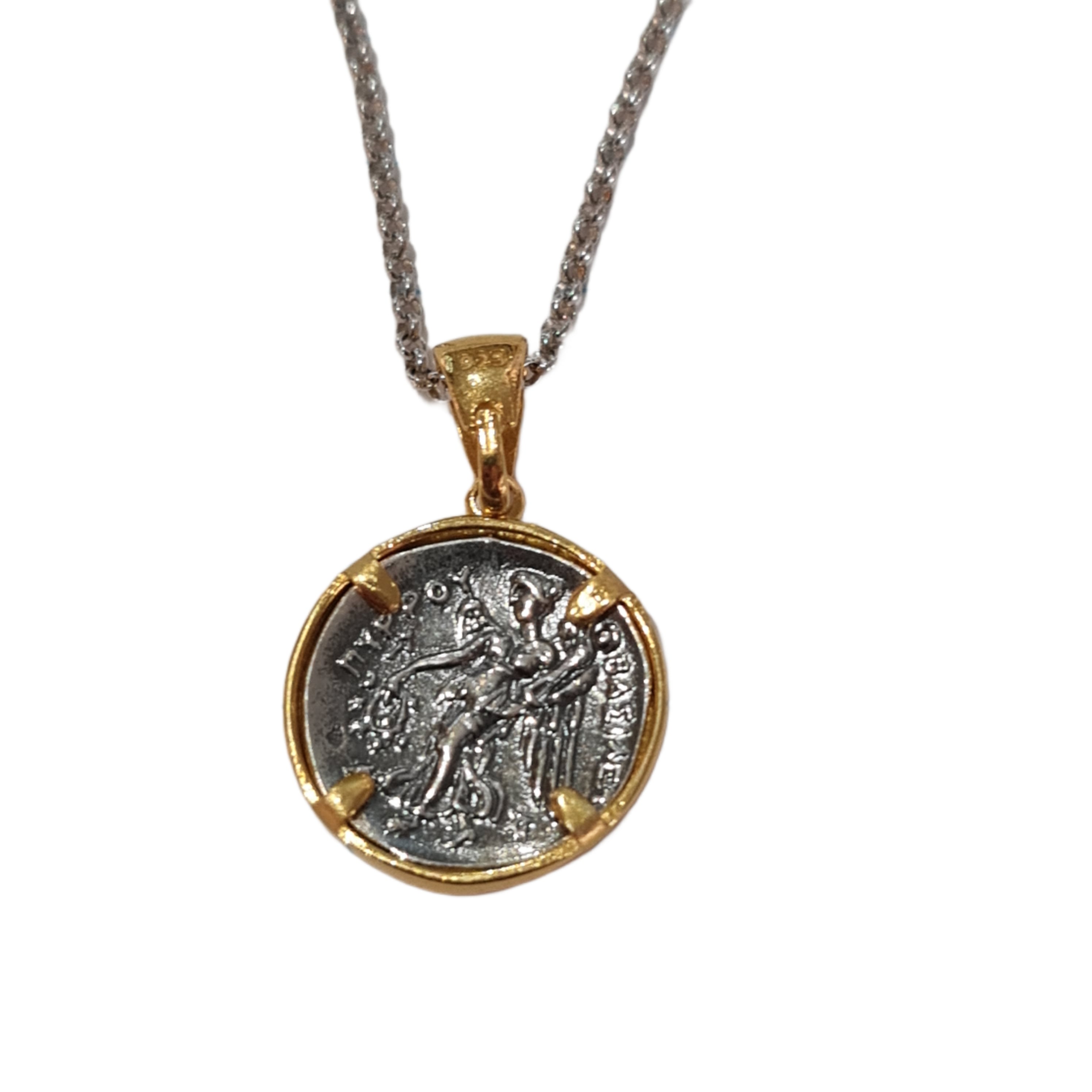 Greek Goddess Athena Pendant Necklace - Elegant Large Statement Jewelry for Women, Perfect for Weddings, Parties & Gifting