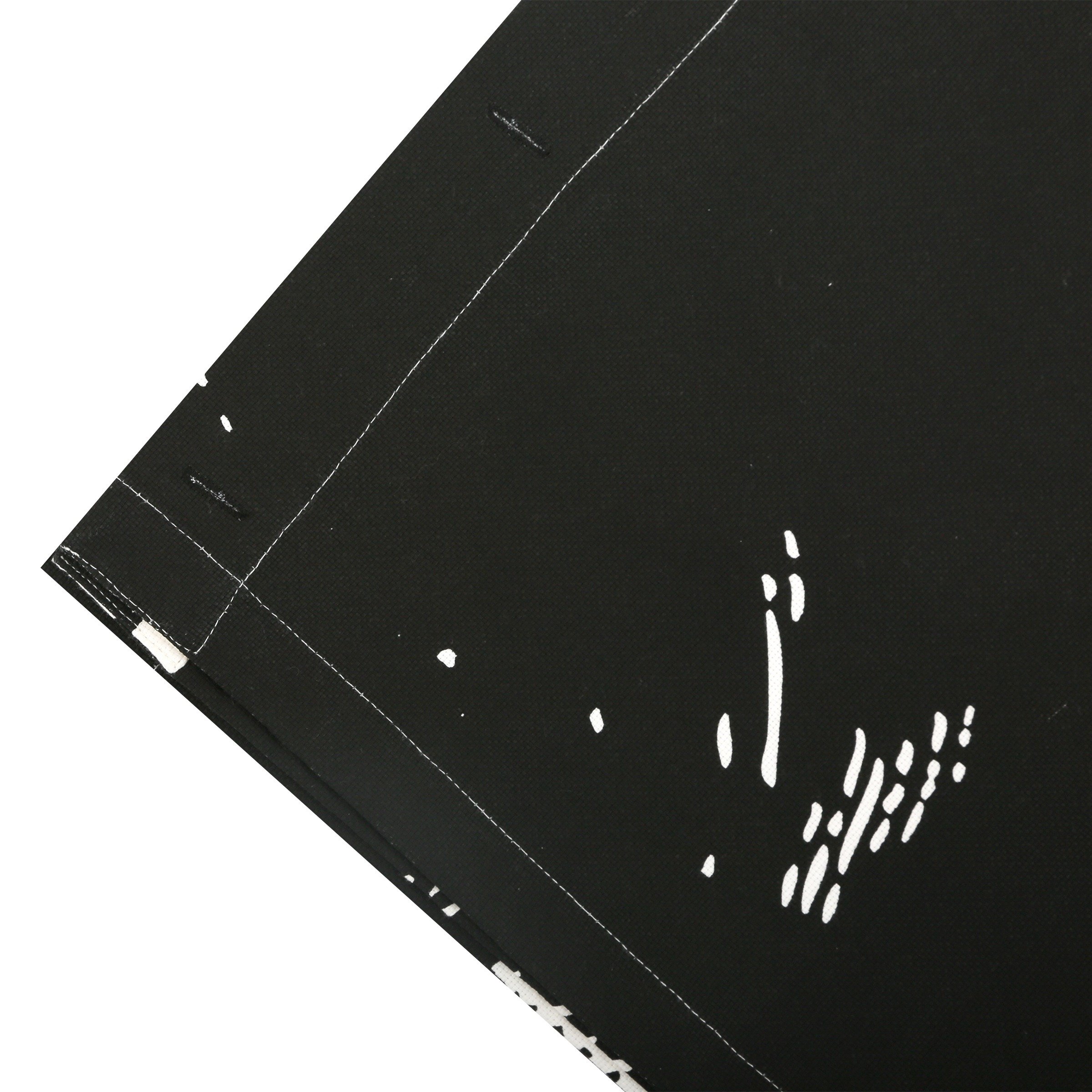 SC1010 Xo Waterproof Polyester Shower Curtain 72 x 72 Inches - Ebony Black Bathroom Decor for Modern & Luxury Showers