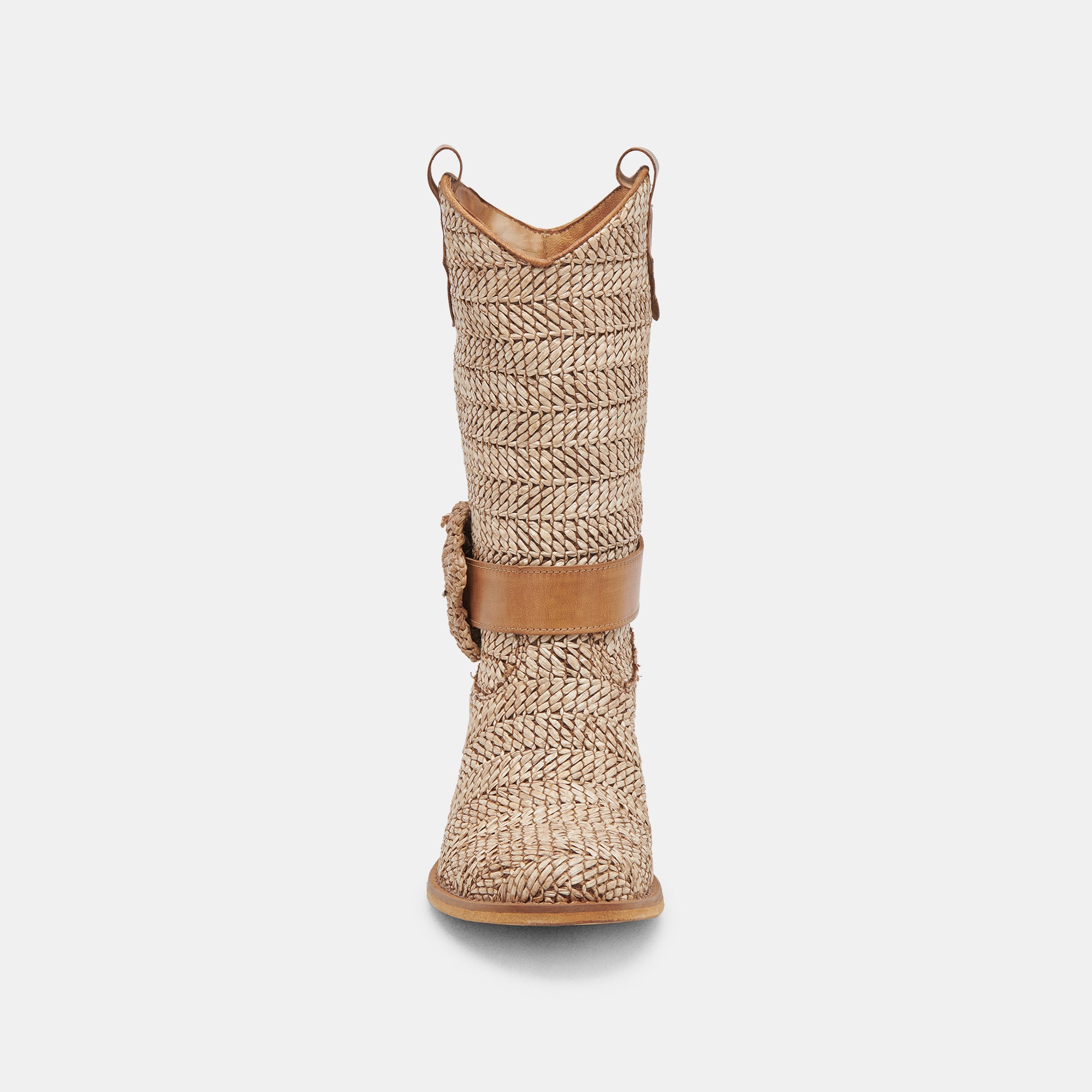 HOSS Brown Multi Raffia Boots - Stylish & Comfortable Women's Ankle Boots for Casual Outfits, Date Nights & Fall Fashion